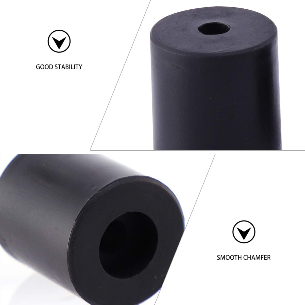 4pcs Silicone Bed Mounts for 3D Printer - Heatbed Leveling Columns & Spring Replacement Tool - Stable Silicone Buffer Parts for Ender 3, CR-10, Prusa Printers - Perfect for Precise Bed Leveling and Vibration Reduction
