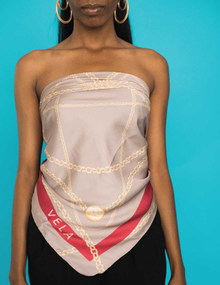 Elegant Satin Taupe Chain Necklace for Women - Gold Plated Layering Jewelry - Perfect for Casual Wear, Date Nights & Special Occasions