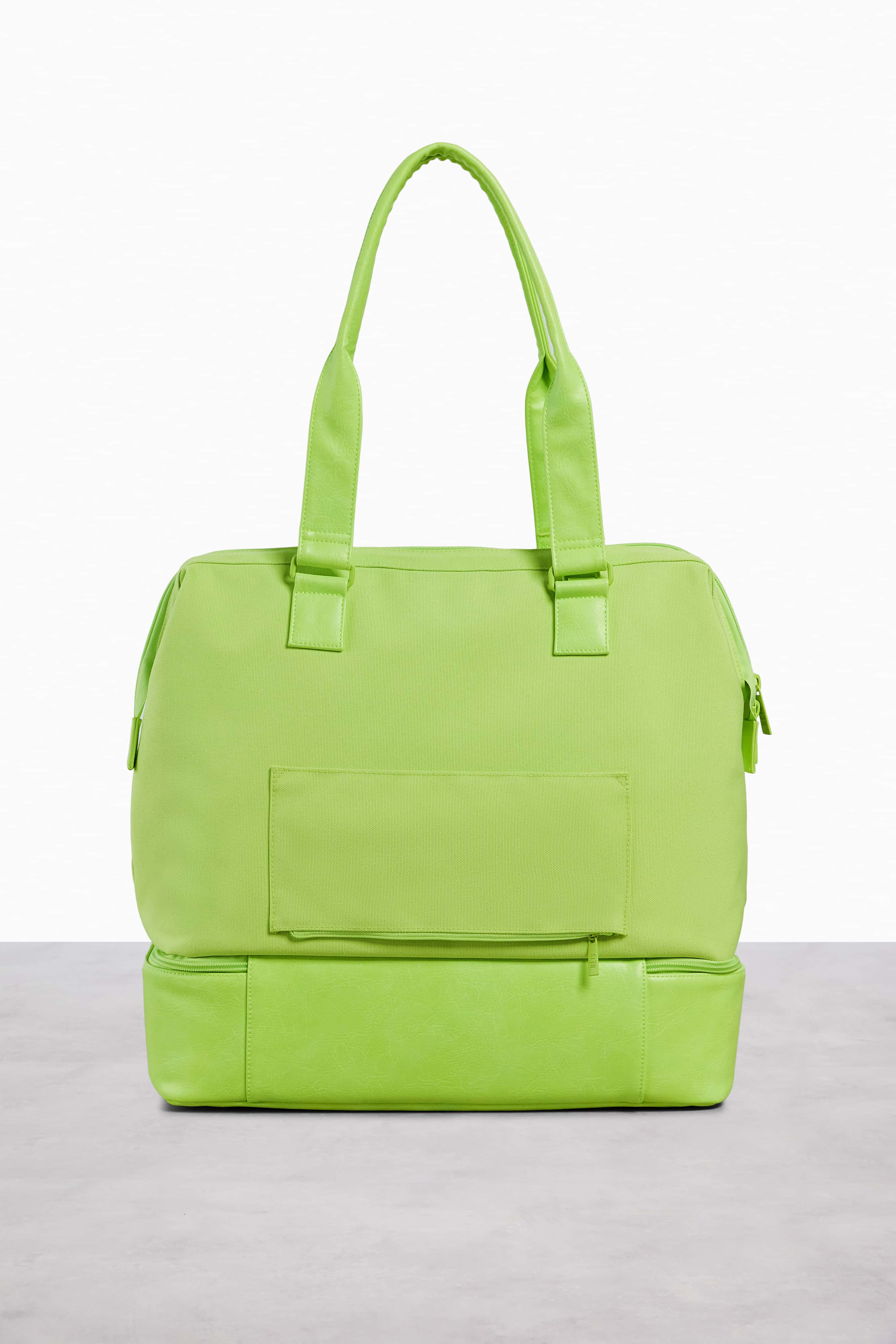 Mini Weekender Bag in Citron - Stylish & Compact Travel Duffel for Weekend Getaways, Gym, or Overnight Trips