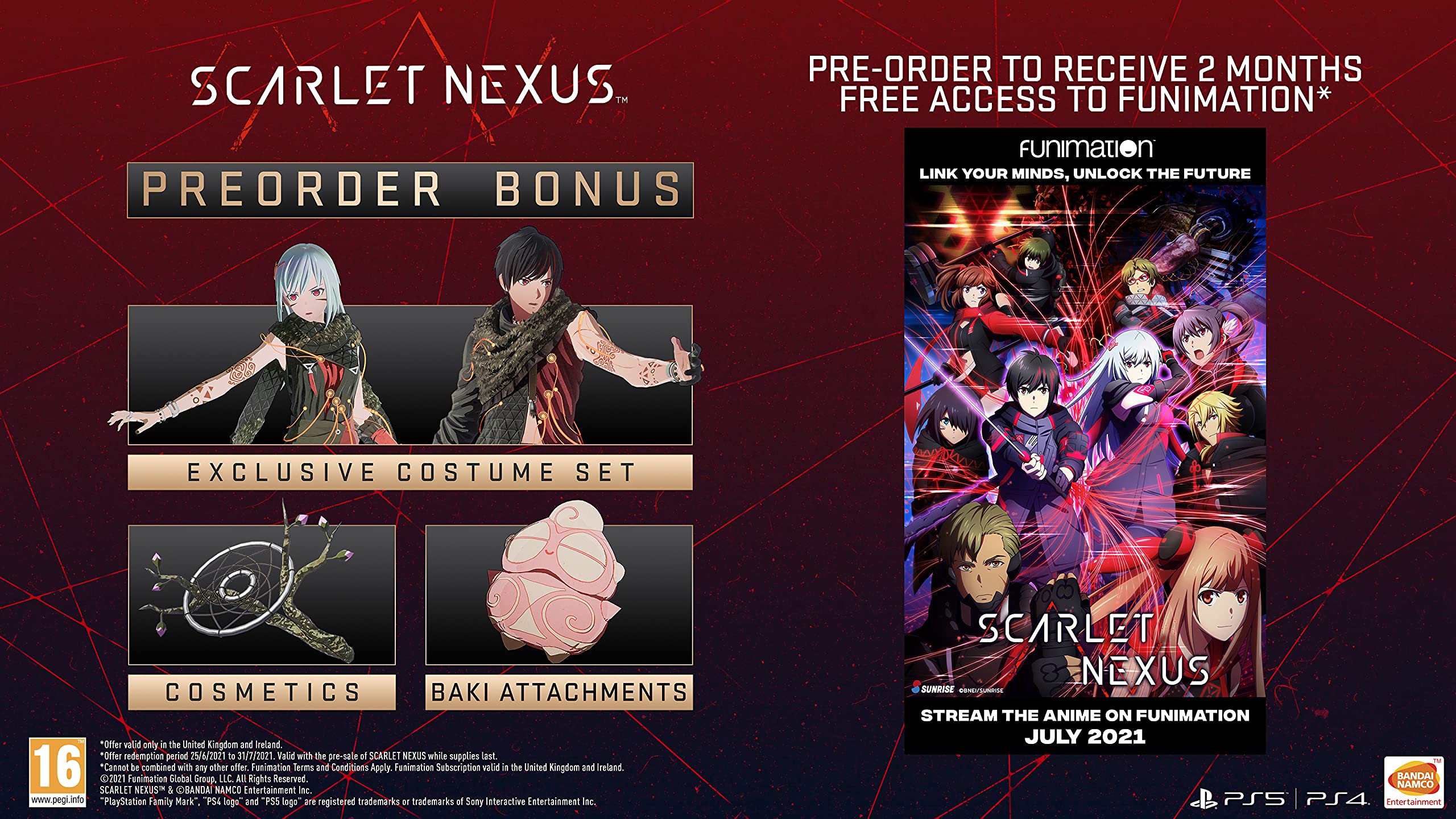 Scarlet Nexus (PS5) - Action RPG Game for PlayStation 5 | Fast-Paced Combat & Stunning Graphics | Perfect for Anime Fans & Action Game Lovers | Great for Solo Gaming & Story-Driven Adventures