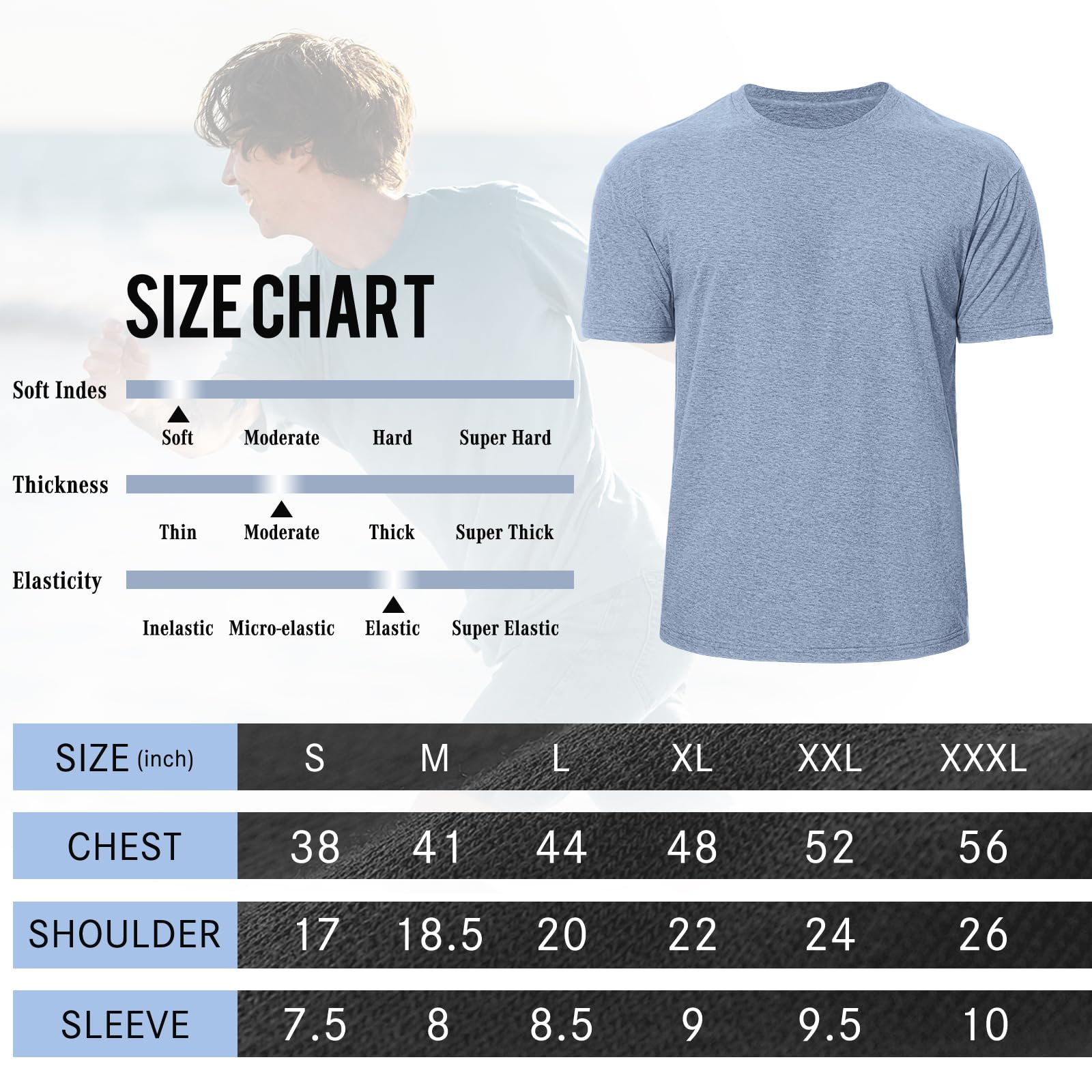 2/4 Pack Men's Classic Cotton Crew Neck T-Shirts - Athletic Running & Gym Short Sleeve Tees - Perfect for Workouts, Casual Wear & Everyday Comfort