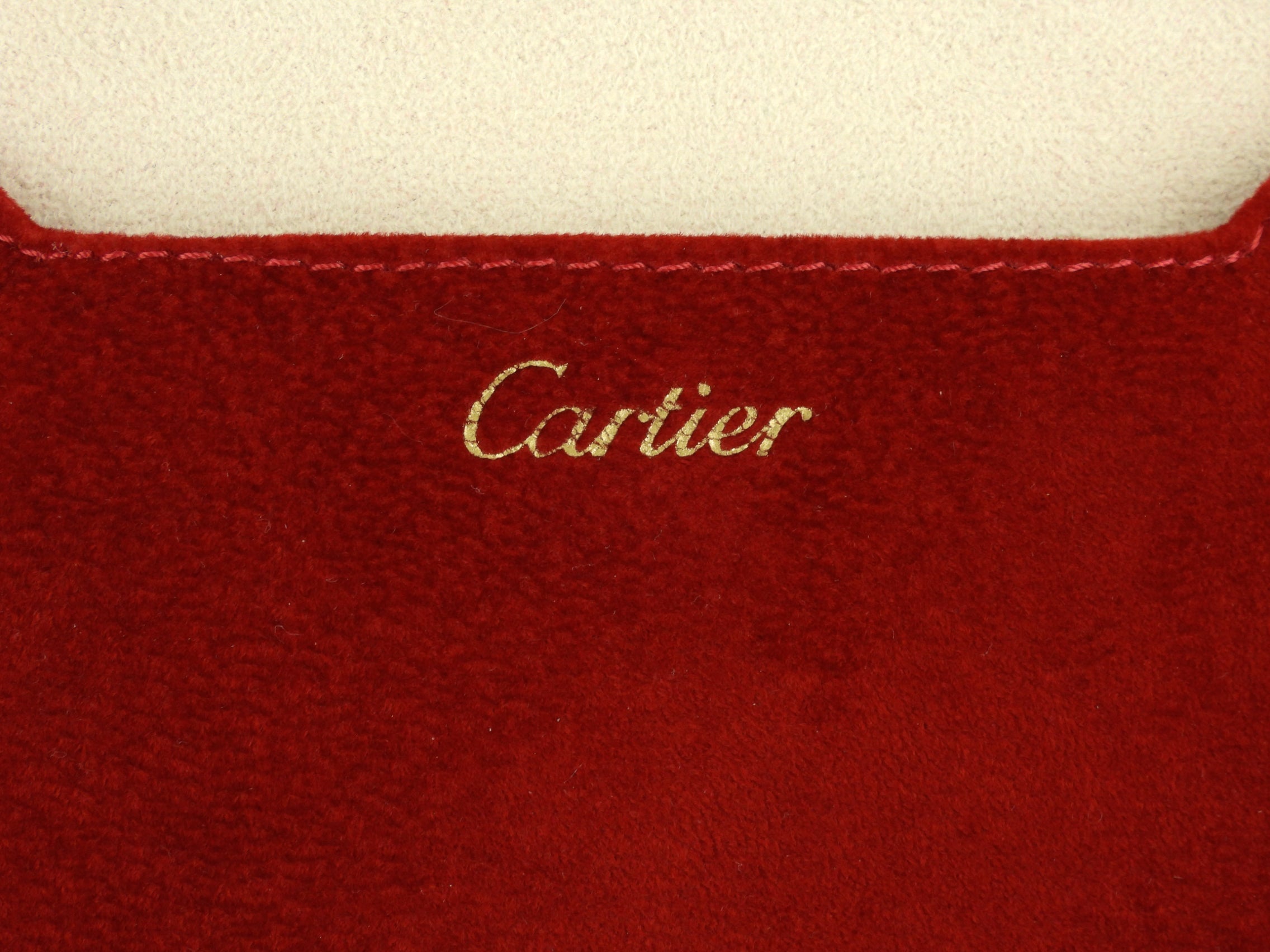 Luxury Cartier Red Jewelry Travel Pouch & Watch Bracelet Storage Case - Perfect for Travel, Gift Box & Jewelry Organization