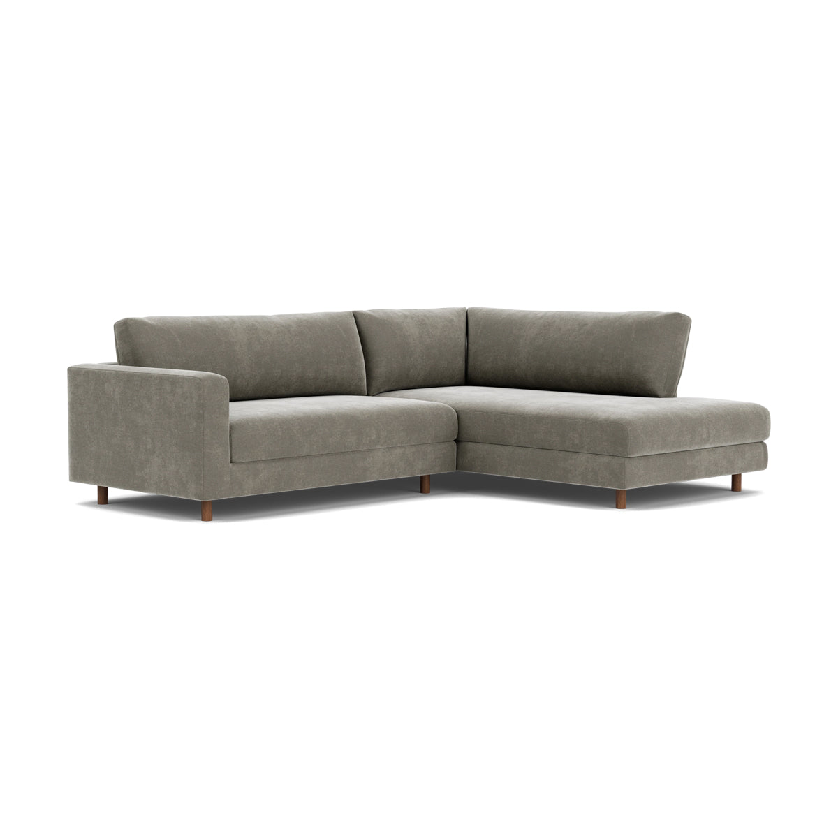 Douglas Fabric Right Corner Sofa - Modern L-Shaped Sectional Couch for Living Room, Small Spaces & Apartments | Comfortable Upholstered Furniture for Family Gatherings & Movie Nights
