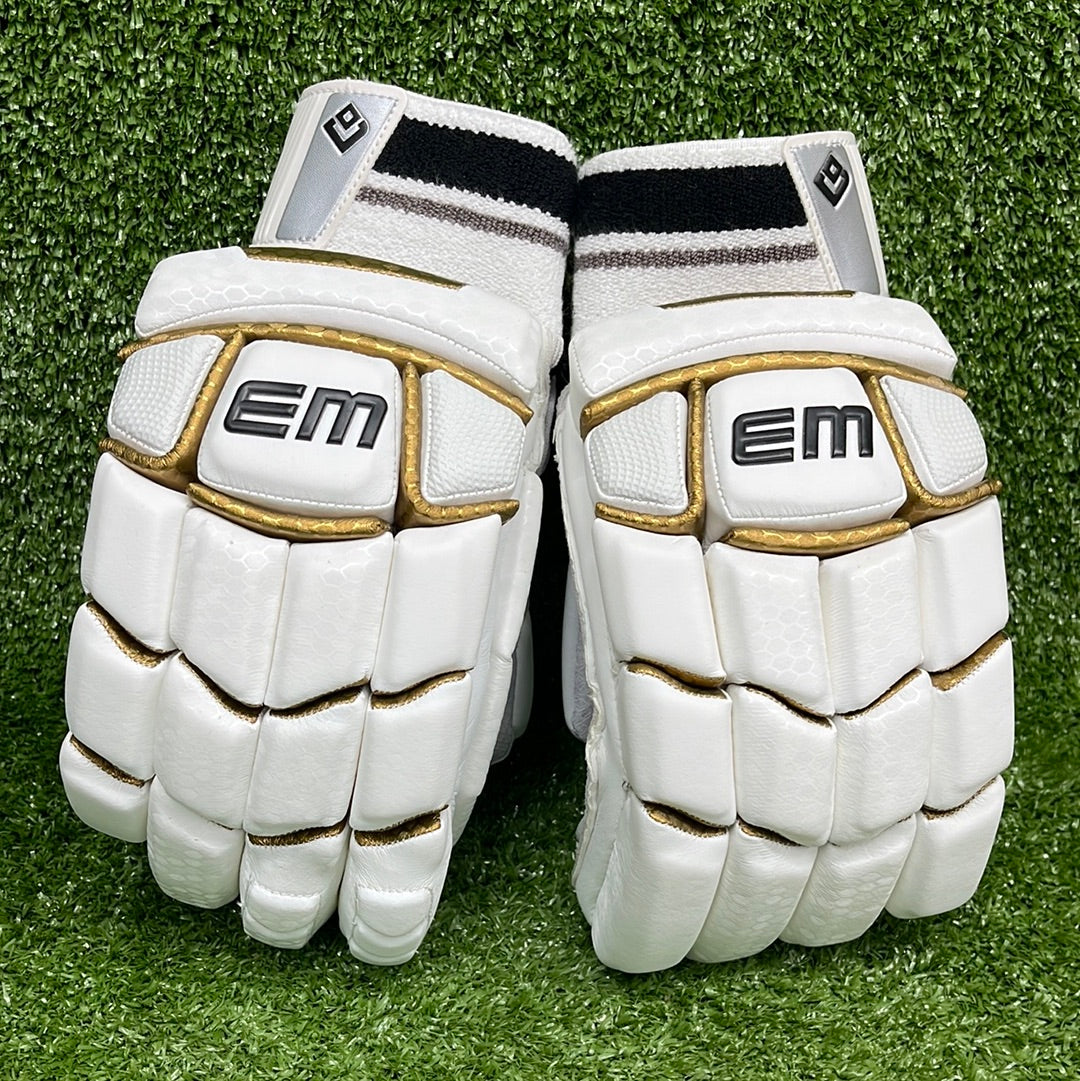 EM GT LE Adult Cricket Batting Gloves - Premium Leather Protection for Cricket Players - Perfect for Practice & Match Play