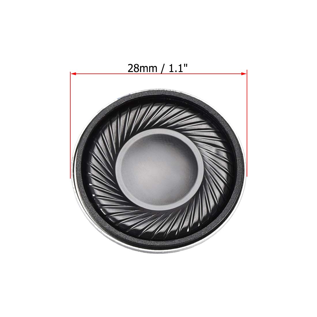 2W 8 Ohm Micro Internal Speaker - 28mm Dia Magnet Loudspeaker (4pcs) for DIY Electronics, Arduino Projects & Audio Devices