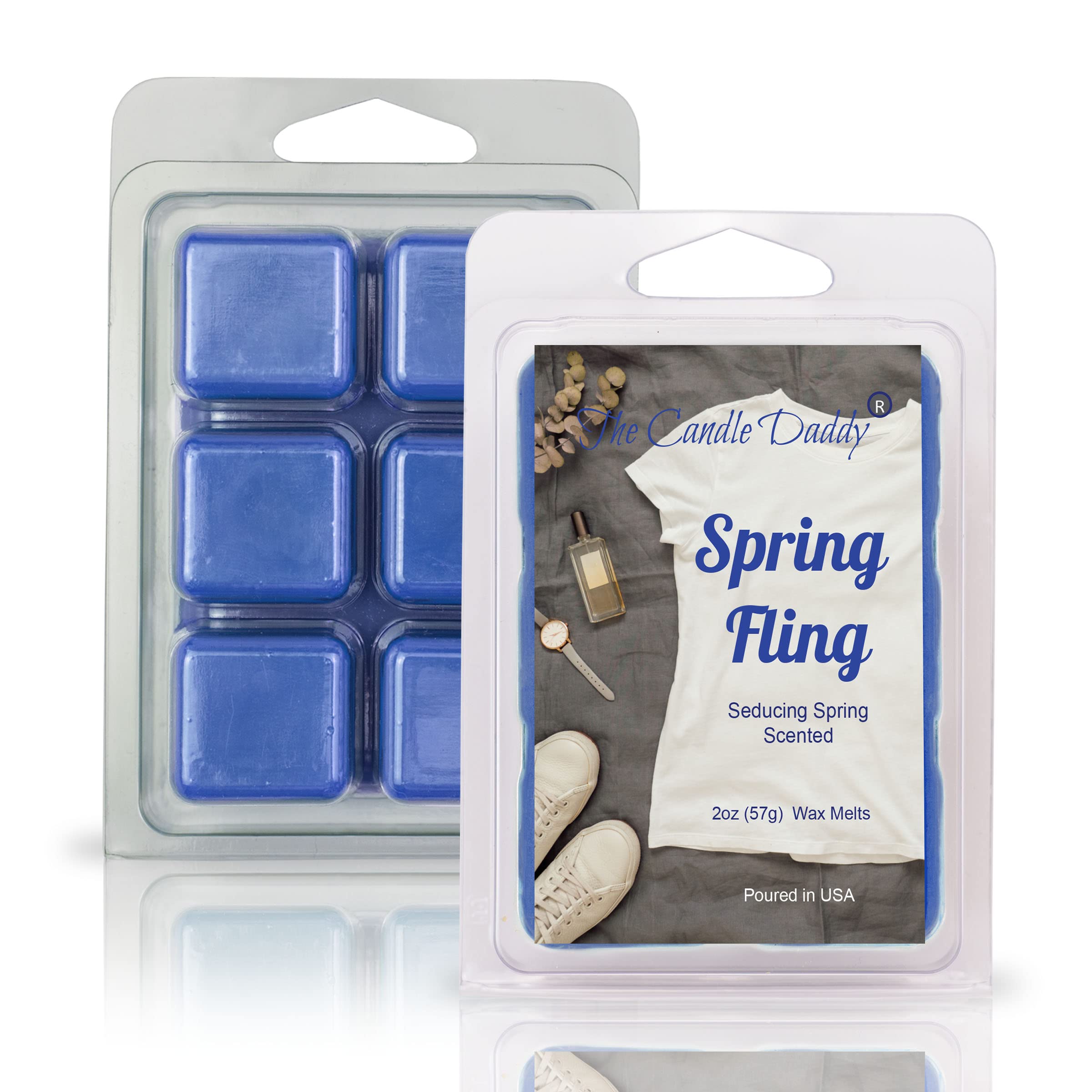 Spring Fling Scented Wax Melts - 6 Pack Aromatherapy Soy Wax Cubes (2oz) for Home, Office & Relaxation - Floral Spring Fragrance for Wax Warmers & Diffusers