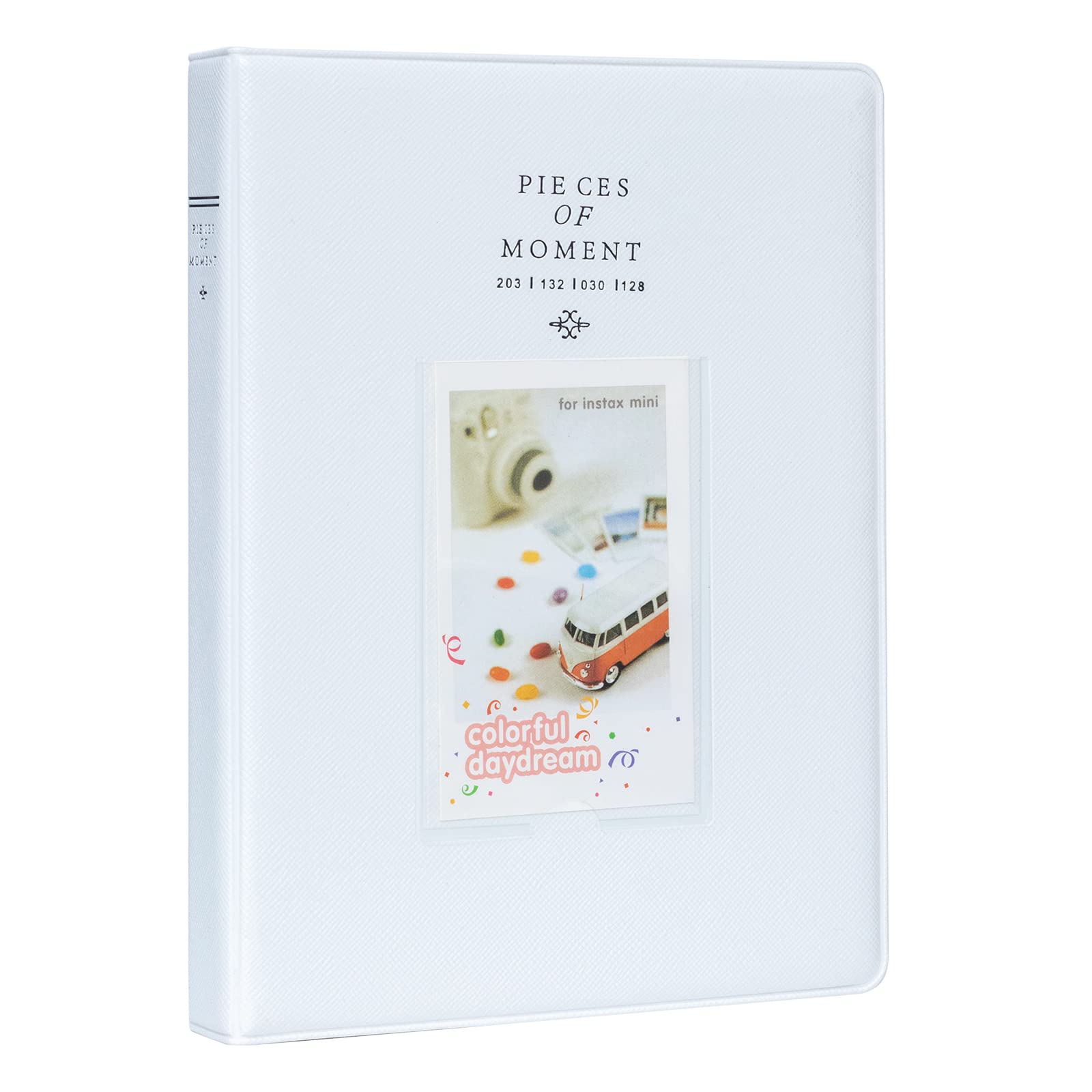 128 Pockets White Photo Album for Fujifilm Instax Mini LiPlay 11 7s 8 8+ 9 25 26 50s 70 90 Instant Camera & Printer - Perfect for Travel Memories, Wedding Photos, and Scrapbooking