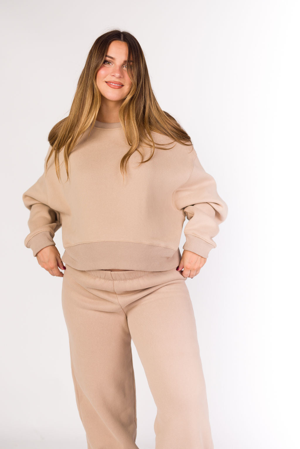Soft & Cozy Mocha Sweatpants for Women - Lounge, Yoga & Home Wear - Comfortable Fleece Joggers for Relaxing & Running Errands
