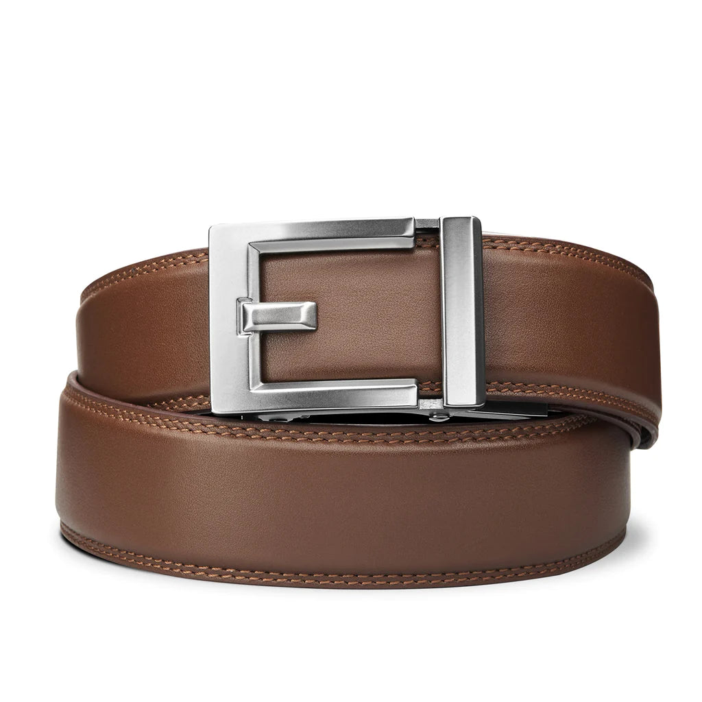 EXPRESS NICKEL BUCKLE | CLASSIC LEATHER BELT 1.37
