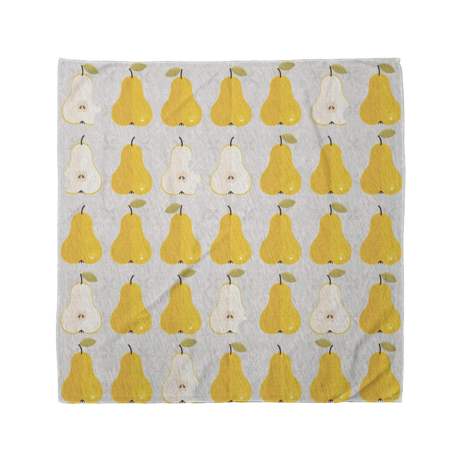 Ambesonne Fruit Bandana - Stylish Unisex Head & Neck Scarf with Rhythmic Pear Print - Perfect for Outdoor Activities, Music Festivals, and Casual Wear