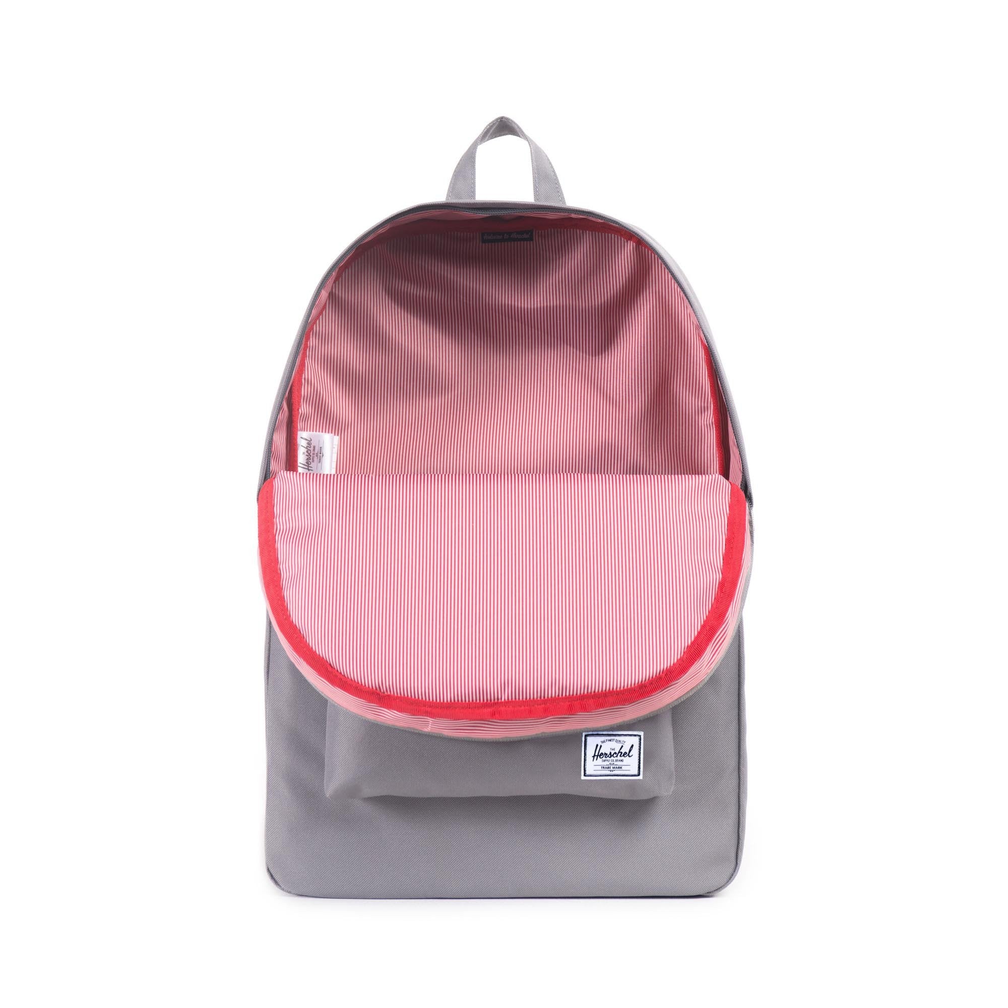 Herschel Classic Backpack - Stylish Grey Laptop Backpack for Men & Women - Perfect for School, Travel & Work Commute