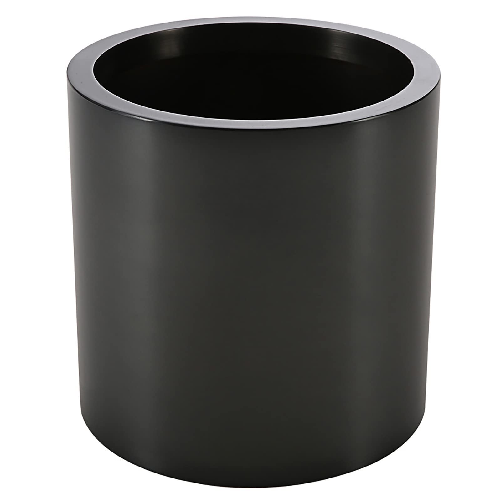 Black Succulent Cactus Planter - Heavy Duty Cylinder Flower Pot for Indoor Plants, Modern Architectural Floor Planter 30x30cm - Perfect for Home Decor, Office, and Garden Use