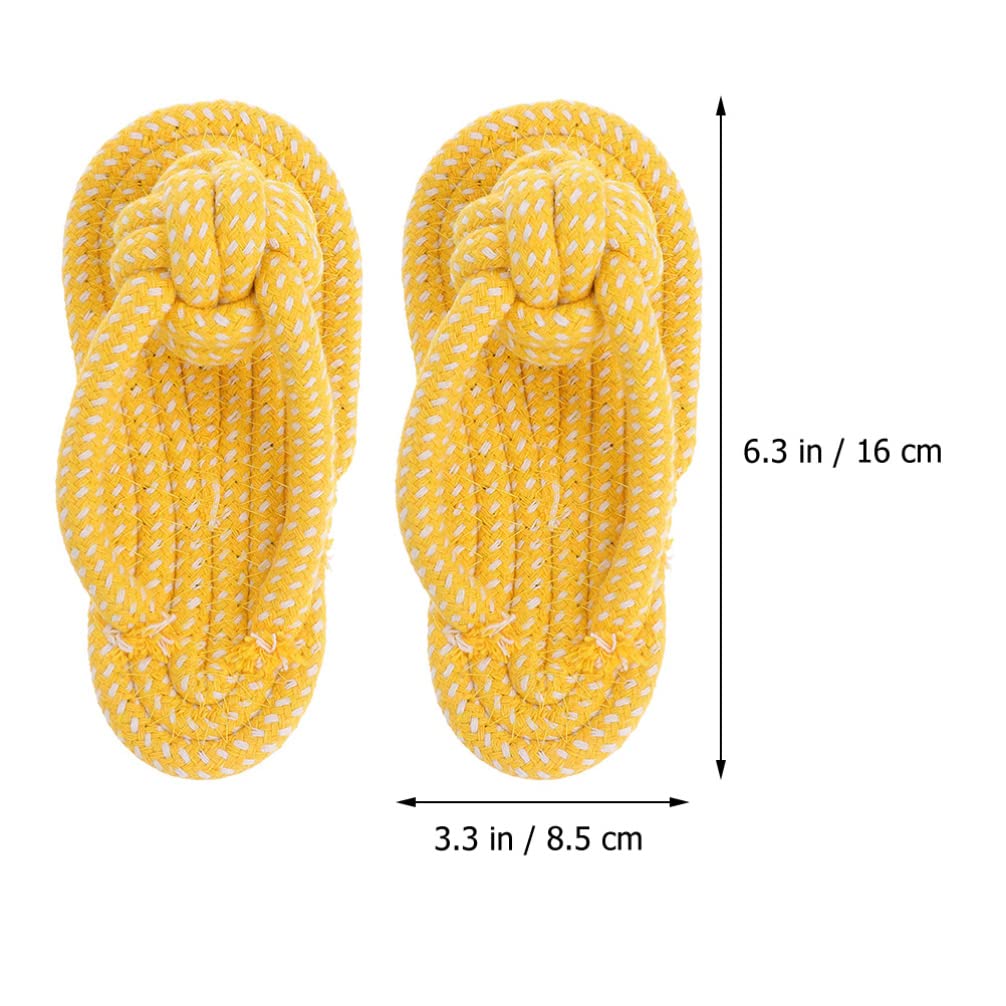 Balacoo 2-Pack Dog Chew Toys for Aggressive Chewers - Durable Pet Slippers & Plush Molar Chewing Toys for Puppies, Teething Relief & Interactive Play - Great for Large Dogs, Rope Toys Included for Biting & Tug-of-War Fun