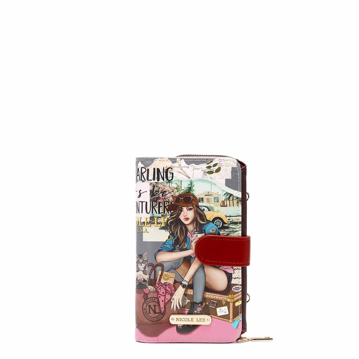 Nicole Lee Crossbody Wallet Phone Case with RFID Blocking - Stylish Trifold Design for iPhone & Samsung - Perfect for Travel, Shopping & Everyday Use