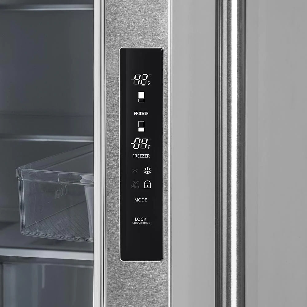 Forno Moena 36 Inch French Door Counter Depth Refrigerator - Stainless Steel FFRBI1820 36SB | Energy Efficient Kitchen Appliance for Modern Homes