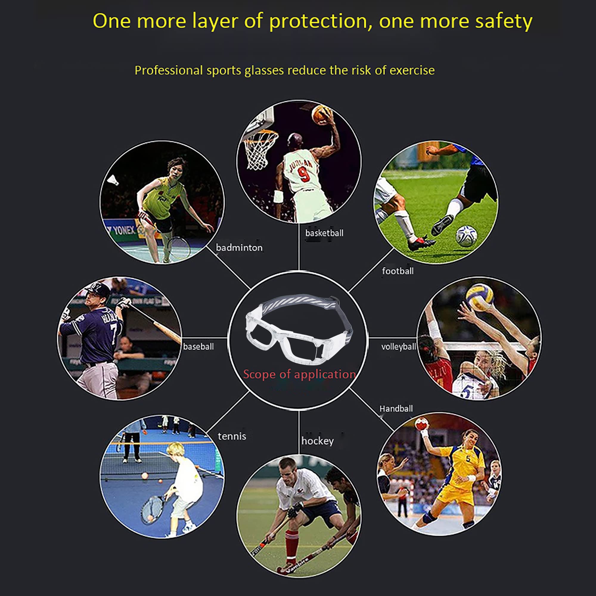 Best Anti-Fog Sports Goggles for Basketball & Football - Shockproof Safety Eyewear for Men & Women - Perfect for Outdoor Games & Training
