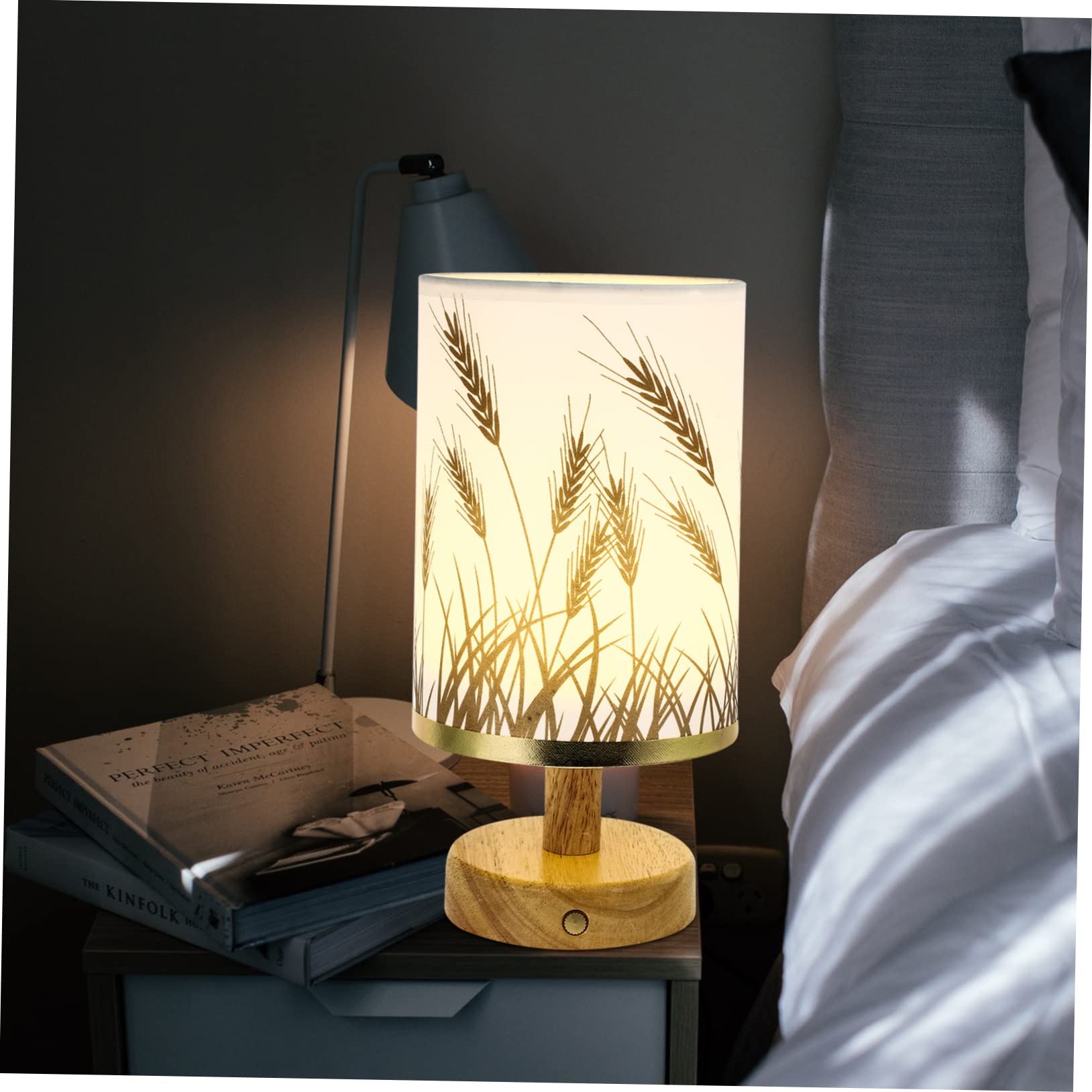 Homoyoyo USB Touch Table Lamp - 3-Level Dimmable LED Night Light for Bedroom, Desk, Nursery | Portable USB-Powered Night Light for Kids, Adults, Home Office & Travel