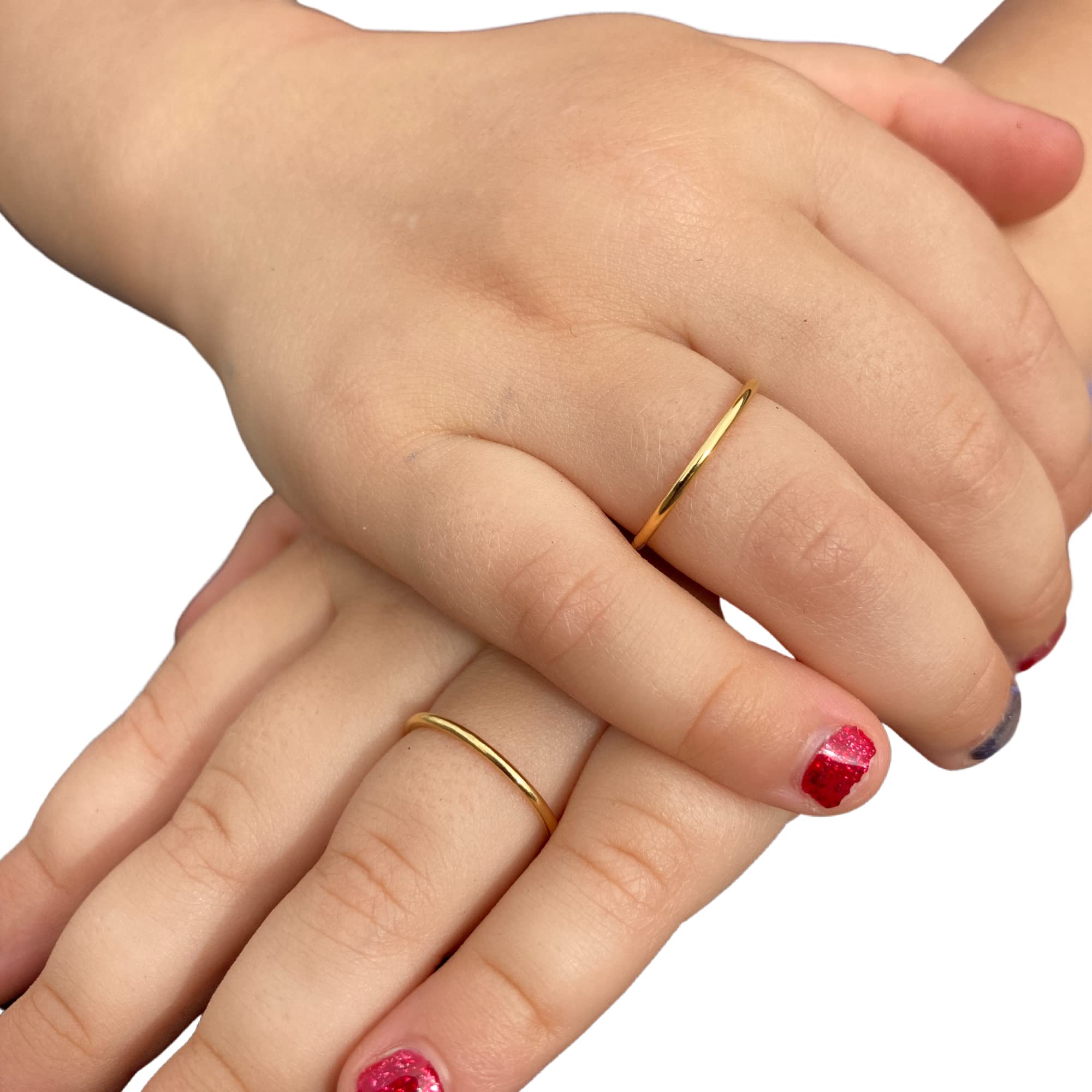 14K Gold Baby Stacking Rings - Keepsake Jewelry for Baby Girls & Boys - Perfect Baptism & Christening Gifts (Size 3) - Ideal for First Birthday, Baby Shower & Special Occasions