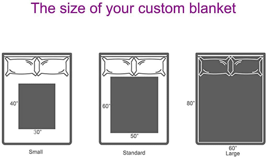Custom Personalized Deer Flag Baby Blanket with Name - 30