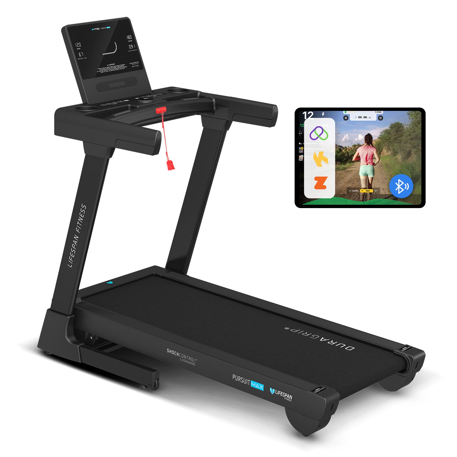 Pursuit MAX Treadmill - Professional Home Fitness Equipment with Powerful Motor & Cushioned Deck - Perfect for Running, Walking & Cardio Workouts at Home or Gym