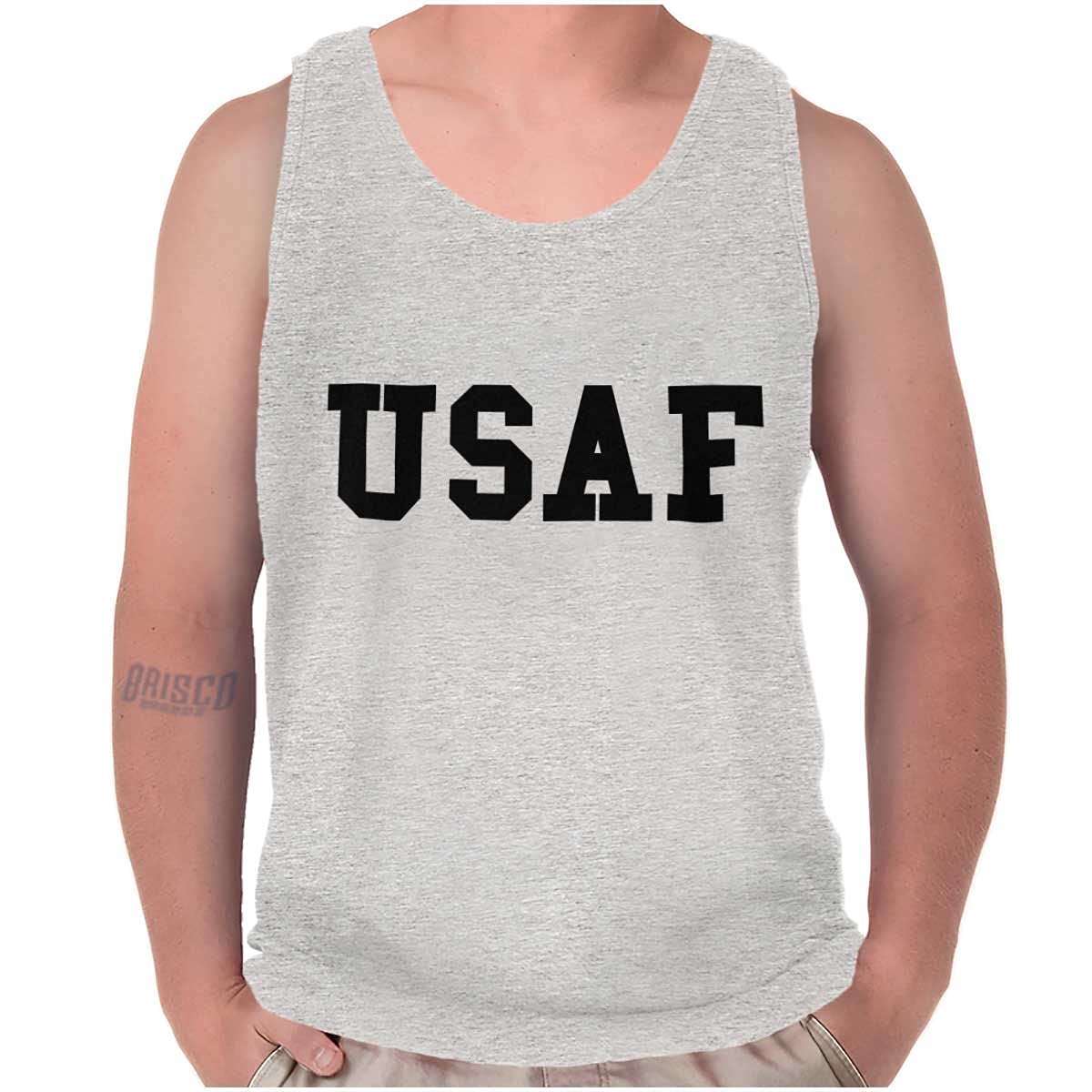 US Army Military Tank Top T-Shirt for Men & Women - Comfortable Cotton Crew Neck Tee for Gym, Workout & Casual Wear