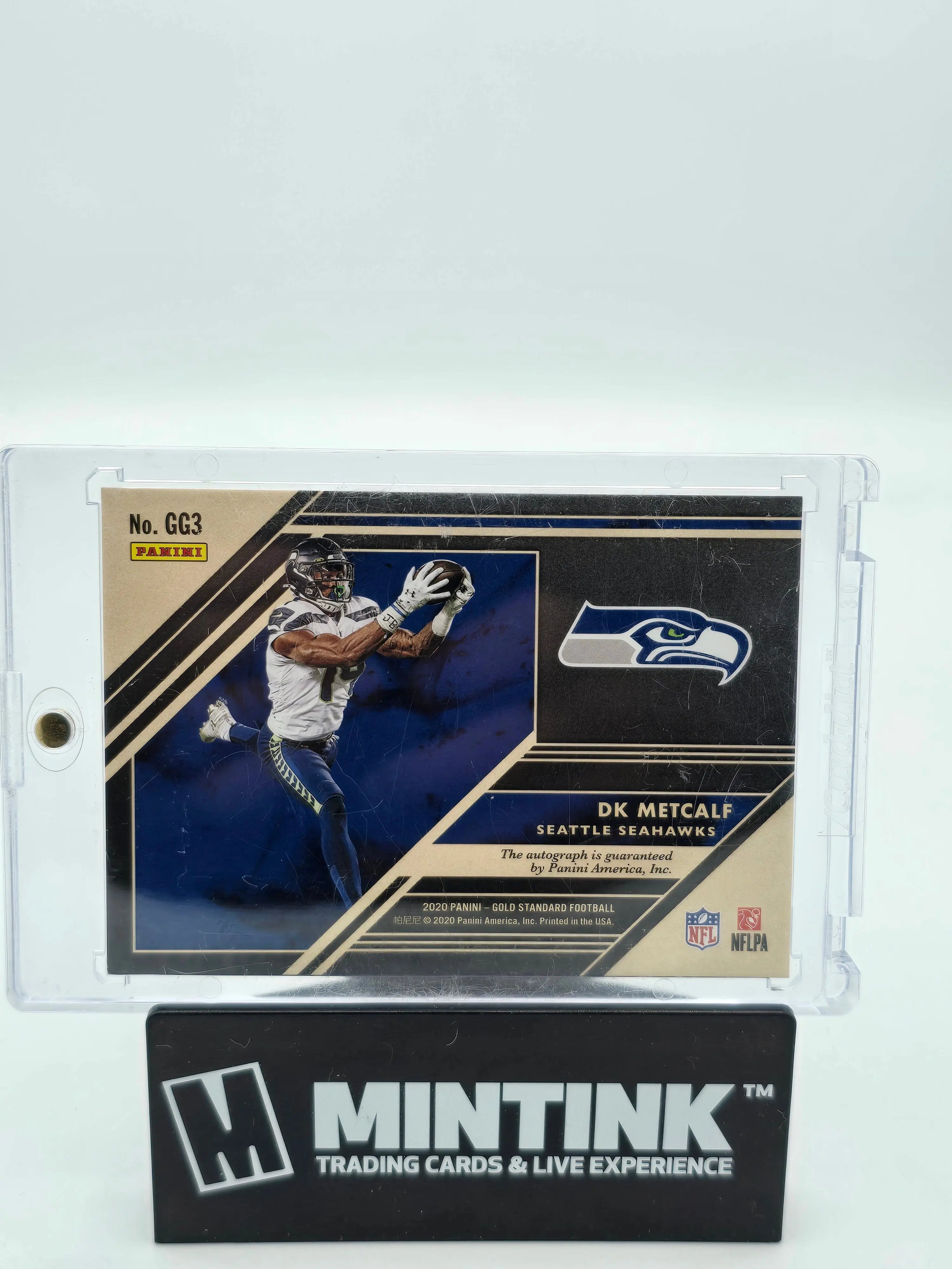 2020 Panini Gold Standard Football DK Metcalf Golden Gloves Auto /99 - Rare Collectible Football Card for Fans & Collectors - Perfect for Display, Trading, and Investment