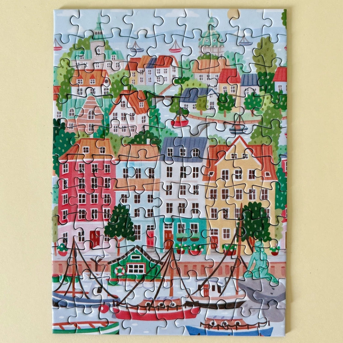 Copenhagen 99 Piece Jigsaw Puzzle for Adults & Kids - Scenic City Landscape Puzzle for Family Game Night & Educational Play
