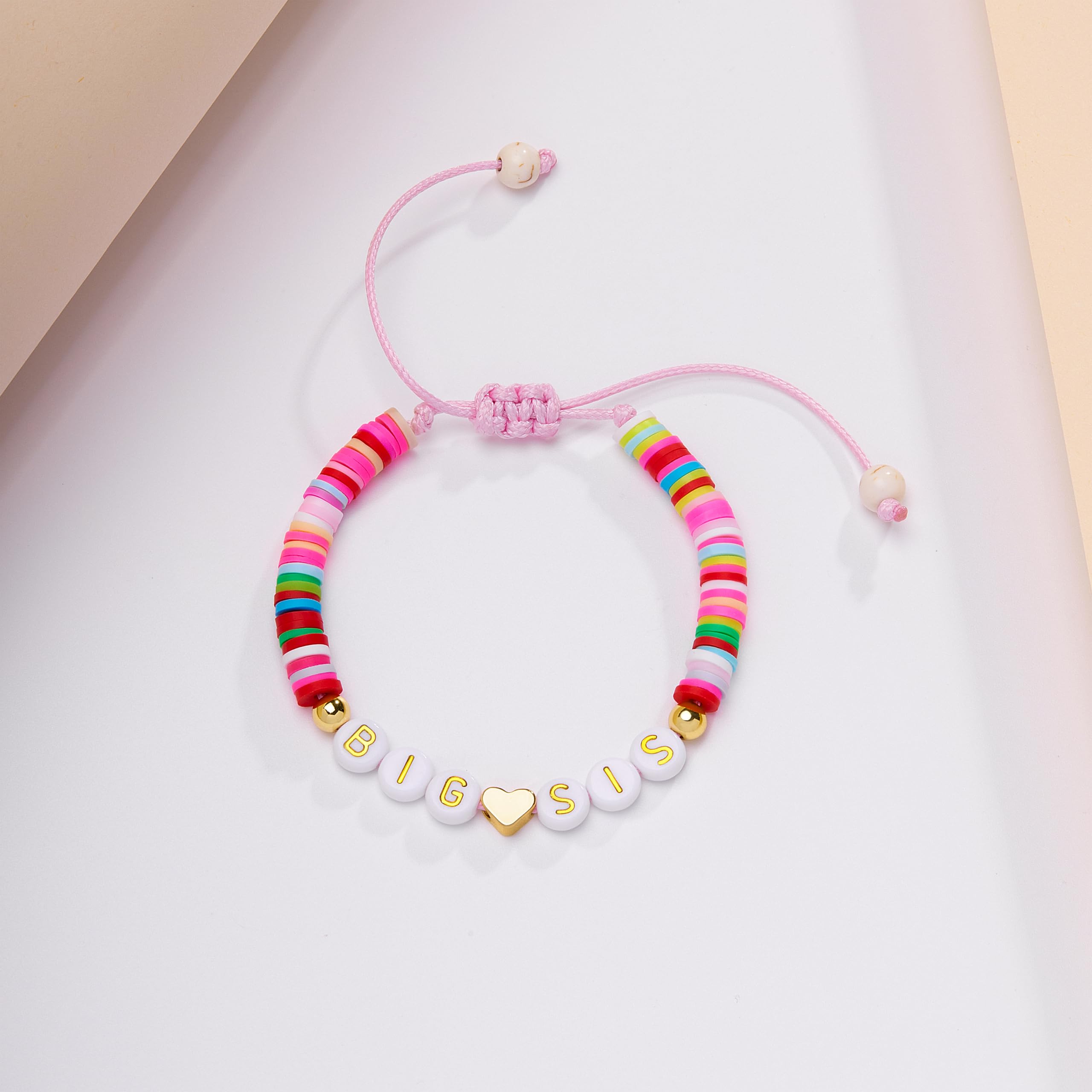 Big Sister Bracelet for Toddler, Daughter & Niece - Matching Sister Jewelry Gift Set for Girls & Teens - Perfect for Birth Announcements, Birthdays & Special Occasions