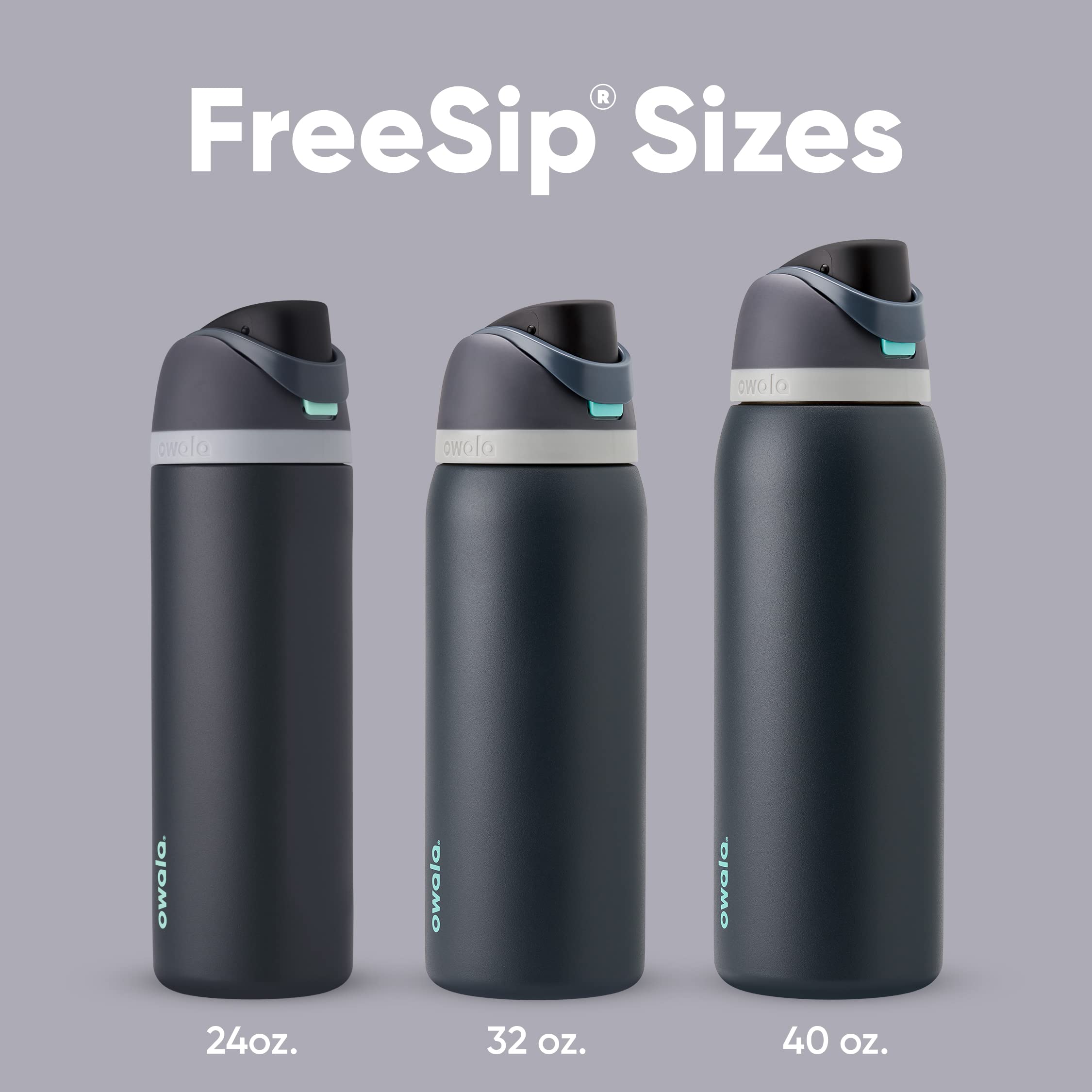 Owala FreeSip 40oz Stainless Steel Water Bottle with Straw - BPA-Free for Sports, Gym & Travel