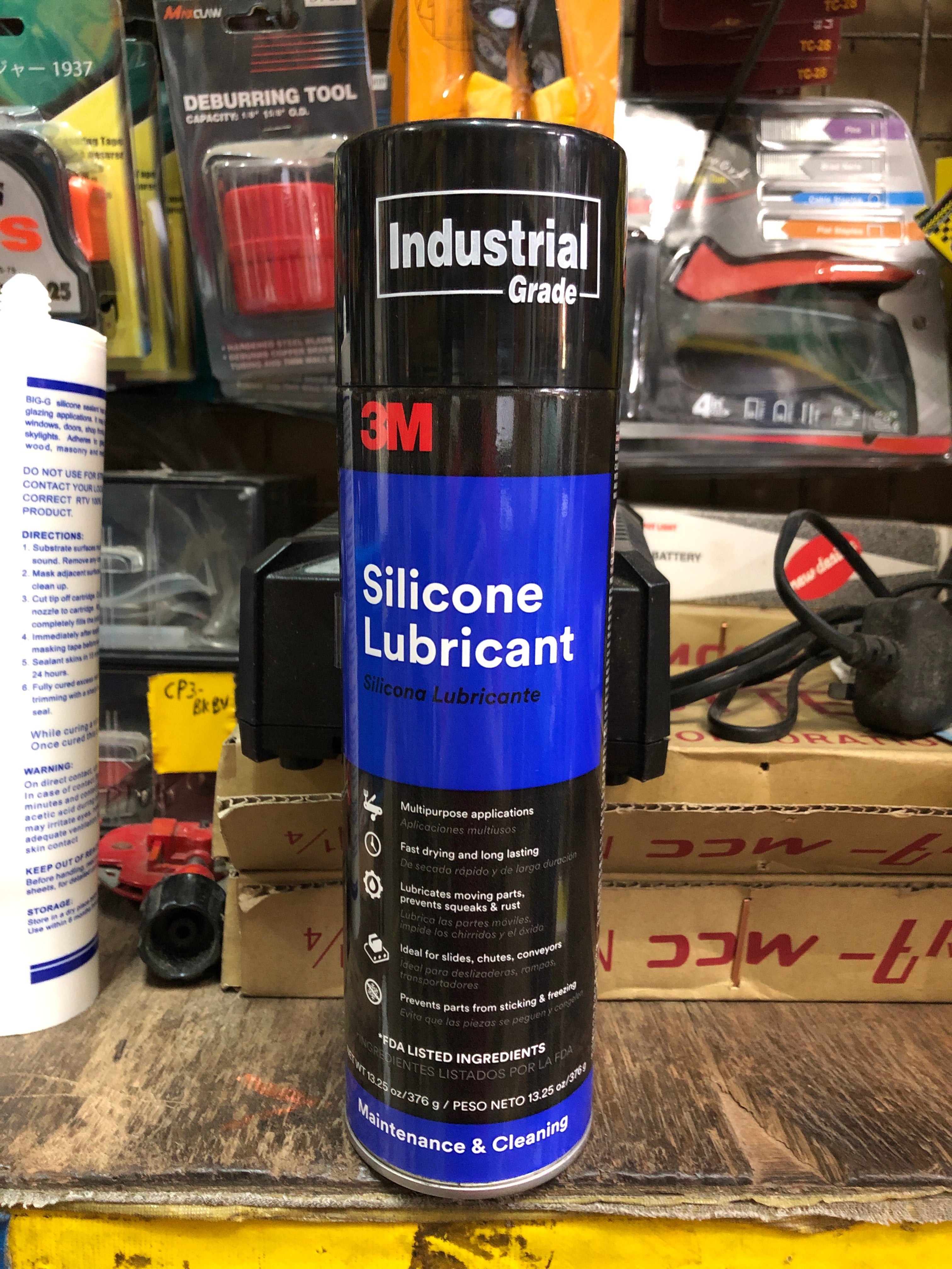 3M Silicone Lubricant Spray 375G (Model 849303) - Waterproof, High-Performance Lubricant for Automotive, Industrial & Home Use