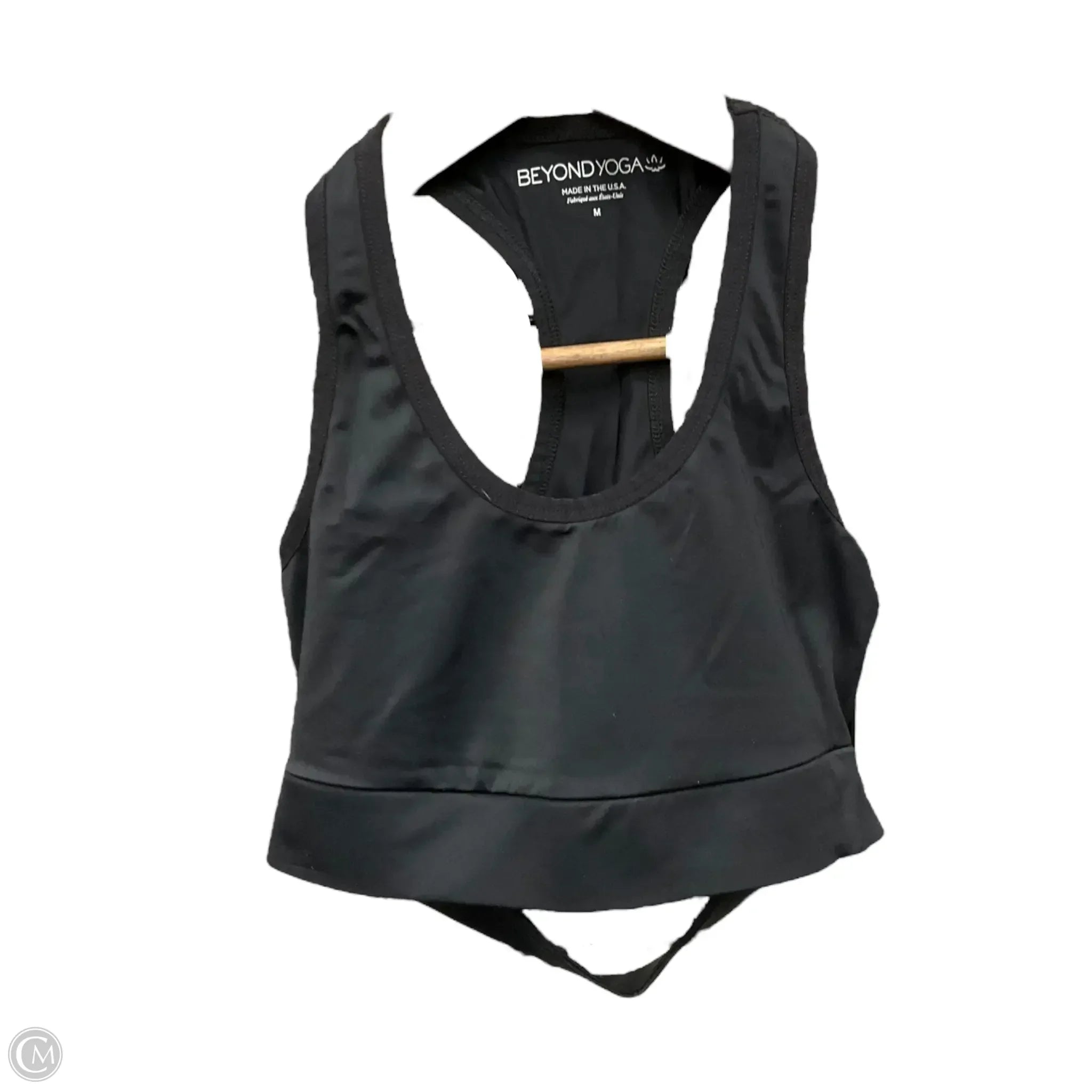 Beyond Yoga Women's Athletic Sports Bra - Medium, Black - High Support for Yoga, Running & Gym Workouts