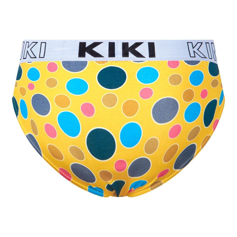 Kiniki Men's Cotton Printed Brief Underwear - Soft & Breathable for Daily Wear, Gym & Travel
