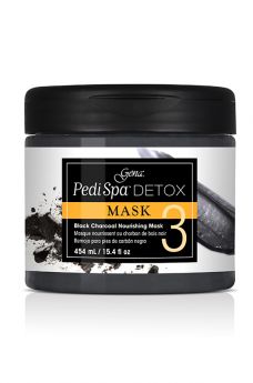 GENA PEDI SPA Detox Mask with Activated Charcoal - Step 3 Foot Care Treatment for Soft & Smooth Feet - Perfect for At-Home Pedicures & Relaxation