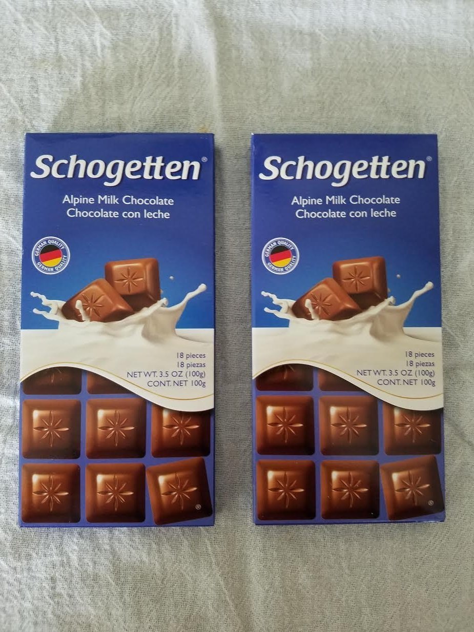 Schogetten Alpine Milk Chocolate Bars (2-Pack) - Perfect for Gifts & Snacking
