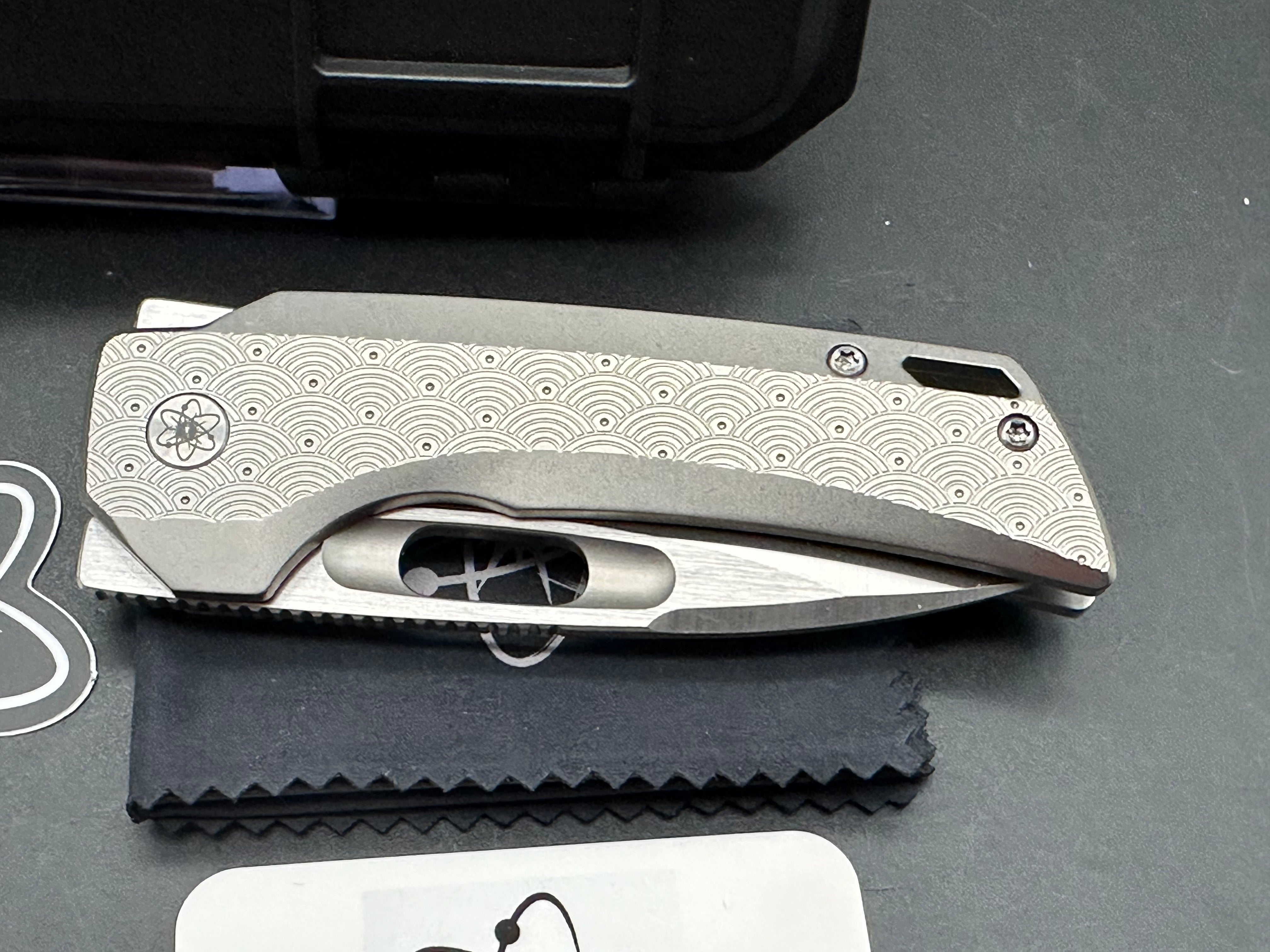 EMP EDC Nymble Seigaiha Urban EDC Exclusive Knife - Limited Edition 85/100 - Perfect for Everyday Carry, Outdoor Adventures & Collectors