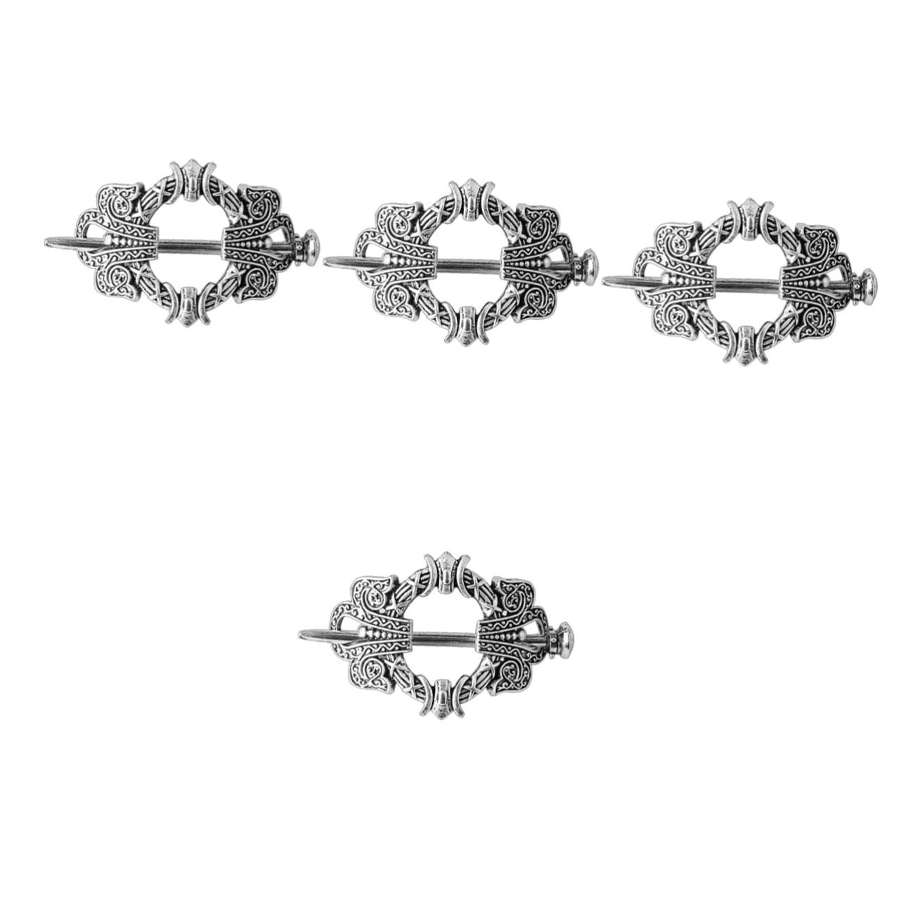 FOMIYES 4pcs Vintage Celtics Hair Clips - Metal Hair Sticks for Women, Bun & Chignon Hair Pins, Hair Styling Accessories for Updos, Weddings & Special Occasions