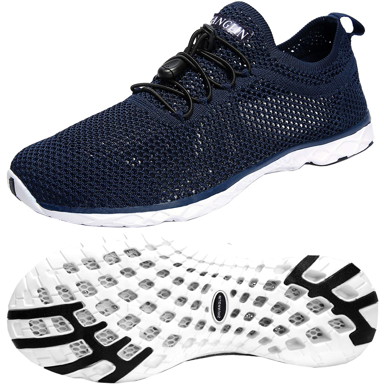 Men's Quick Drying Aqua Water Shoes - Lightweight Swim Shoes for Beach, Pool, Surfing & Water Sports