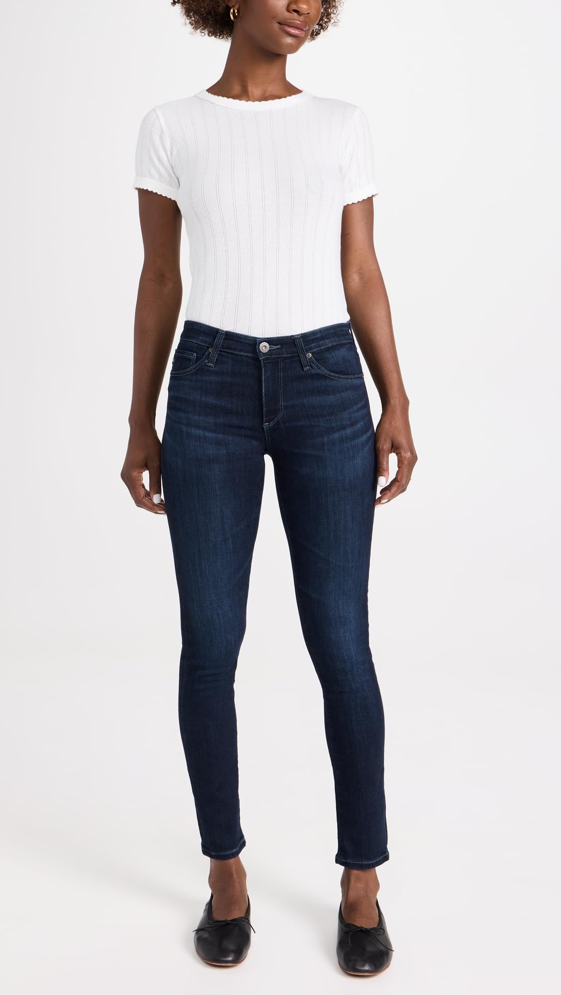 AG Adriano Goldschmied Women's The Prima Ankle Jeans - High Waist Slim Fit Stretch Denim Pants for Casual & Work Outfits | Perfect for Office, Date Night & Weekend Wear
