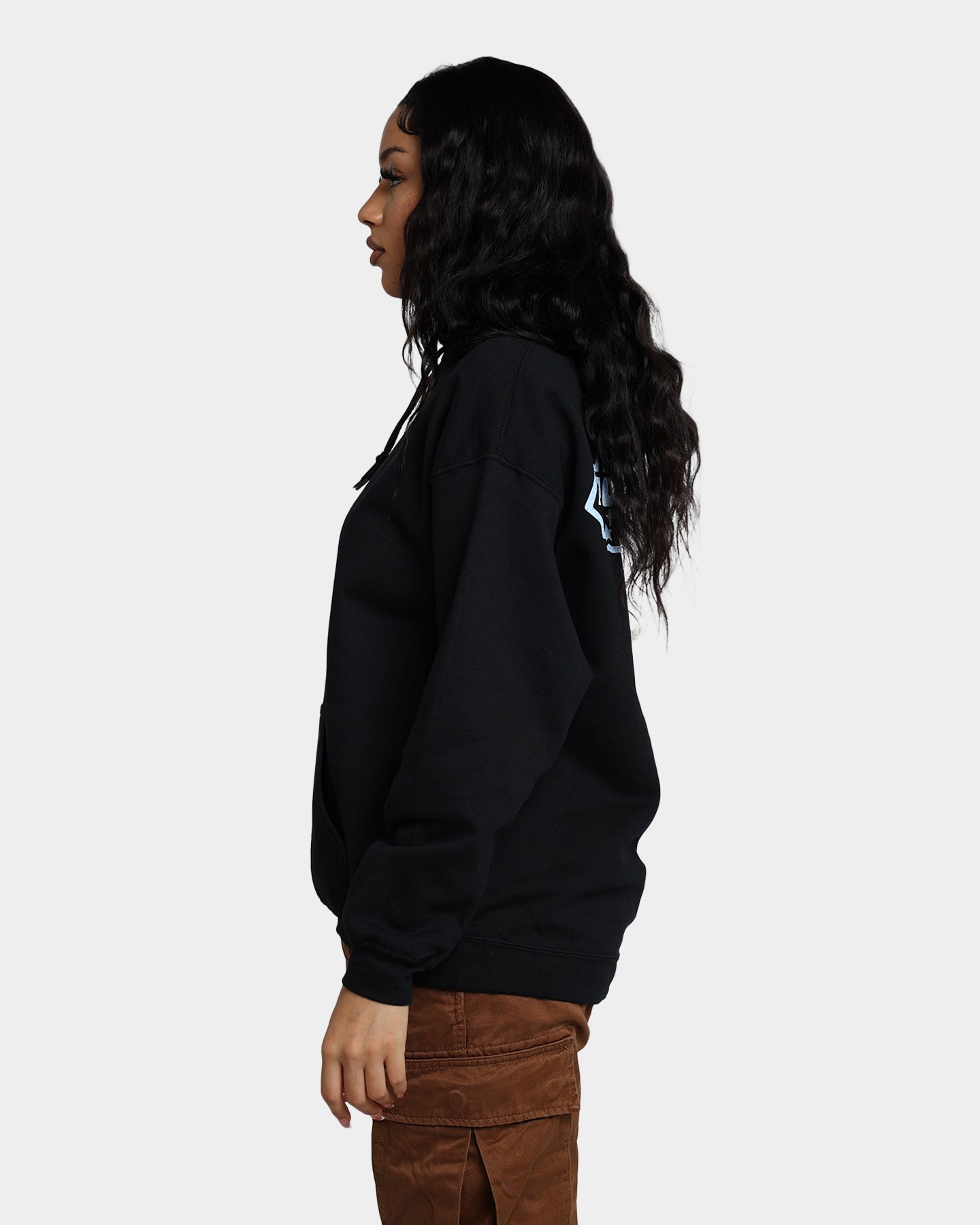 Powerpuff Girls Grid Logo Hoodie - Black Cotton Pullover Sweatshirt for Women & Men | Cartoon Graphic Streetwear | Perfect for Casual Wear, Cosplay & Gift Giving