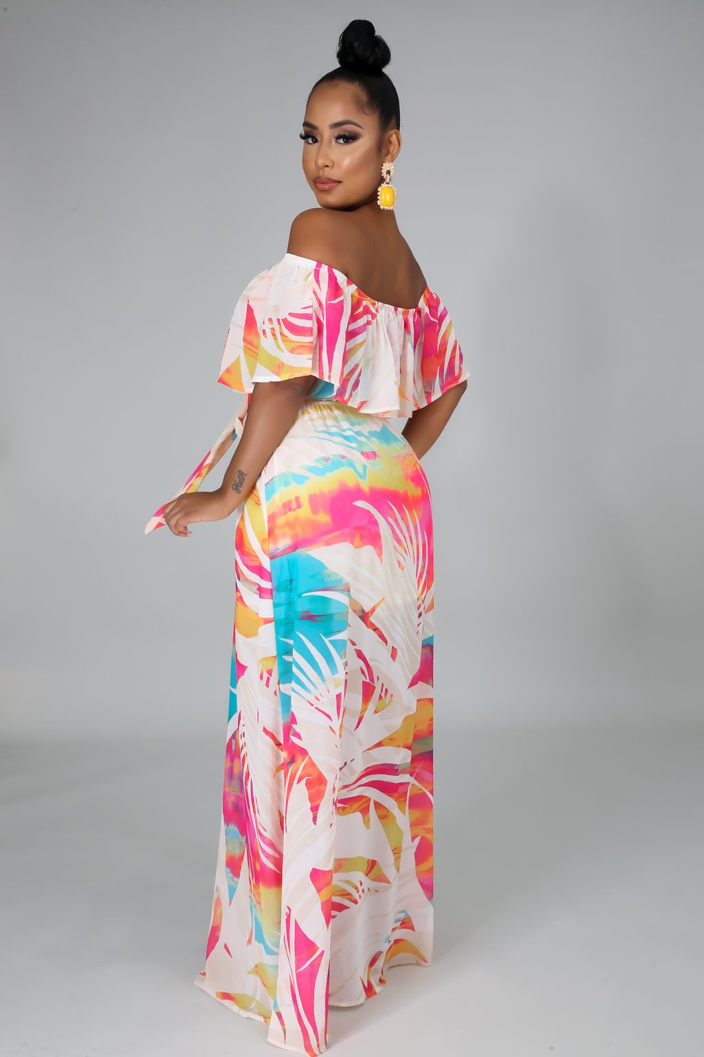 Stylish Tropical Vacation Maxi Dress for Women - Flowy Summer Beach Dress with Multi-Color Options | Perfect for Beach Getaways, Pool Parties & Summer Vacations