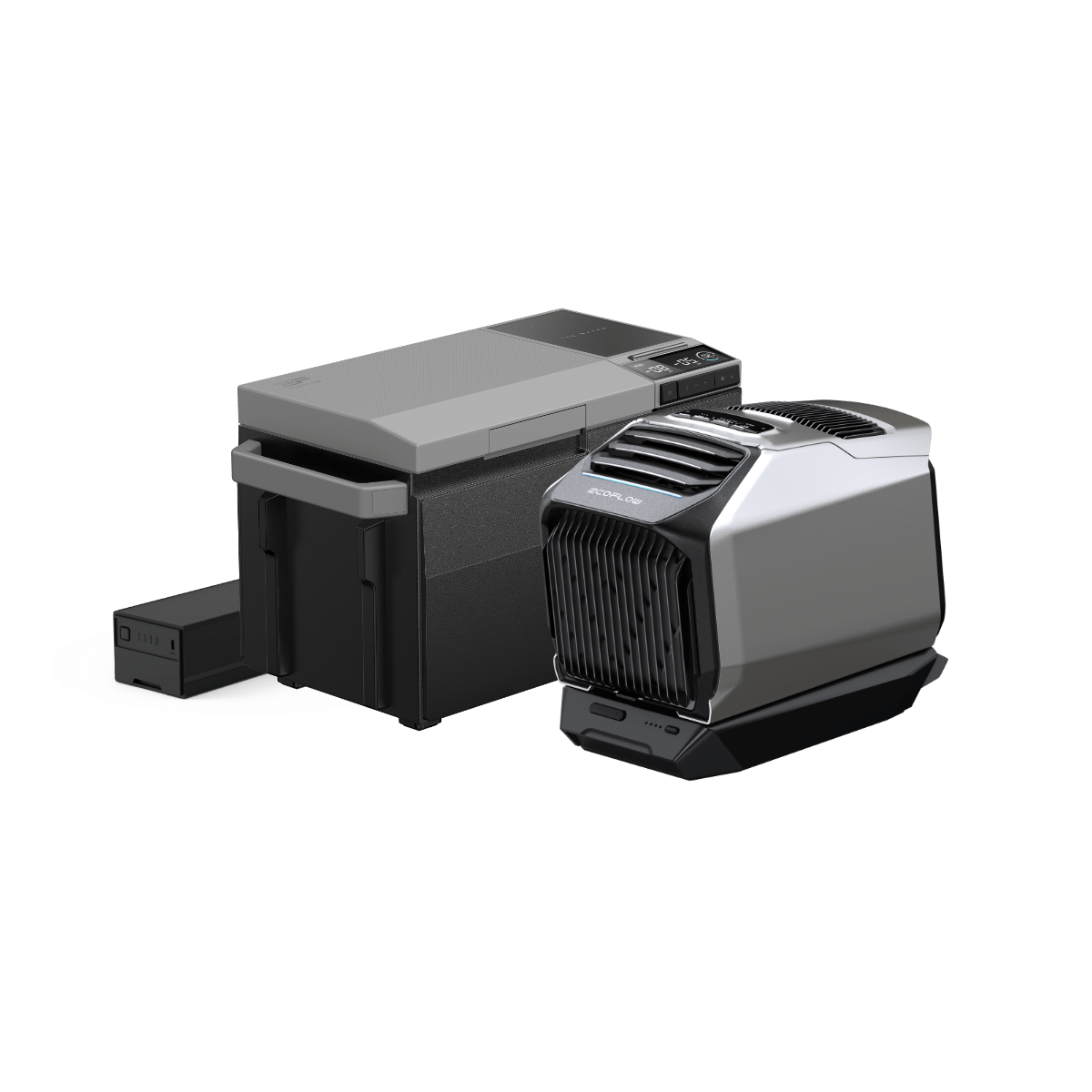 EcoFlow WAVE 2 Portable Air Conditioner & EcoFlow GLACIER Portable Refrigerator - Perfect for Camping, RV Trips, and Outdoor Adventures