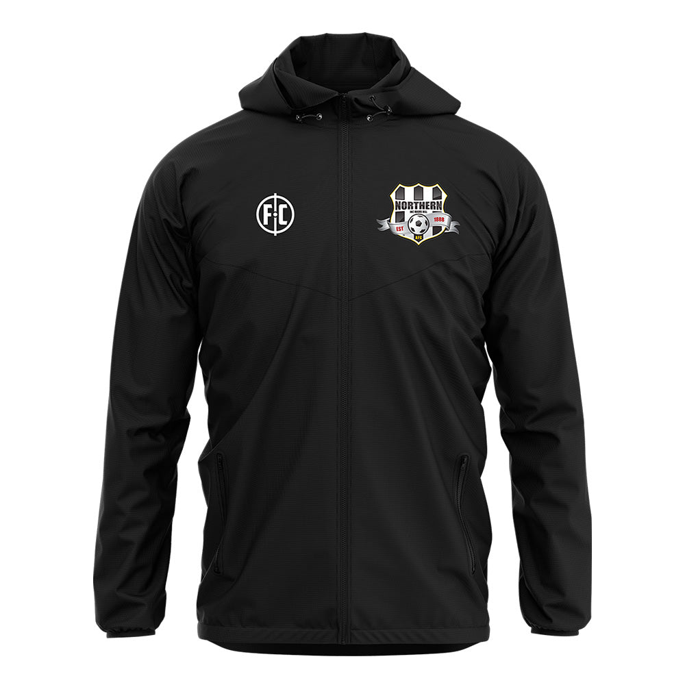 Northern AFC Club Shower Jacket - Waterproof Windbreaker for Men & Women - Perfect for Gym, Running, Hiking & Outdoor Activities