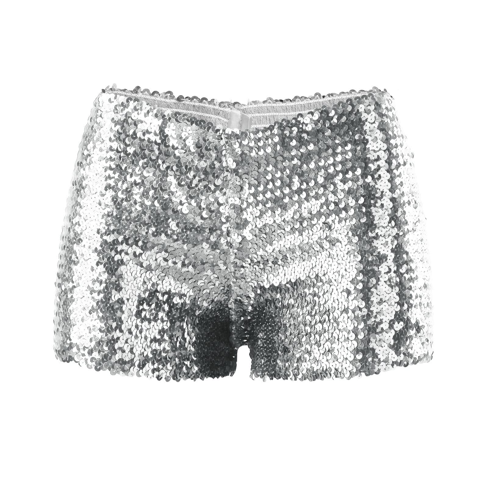 Sparkly Sequin Shorts for Women - Elastic Waist & Straight Leg | Party & Summer Wear