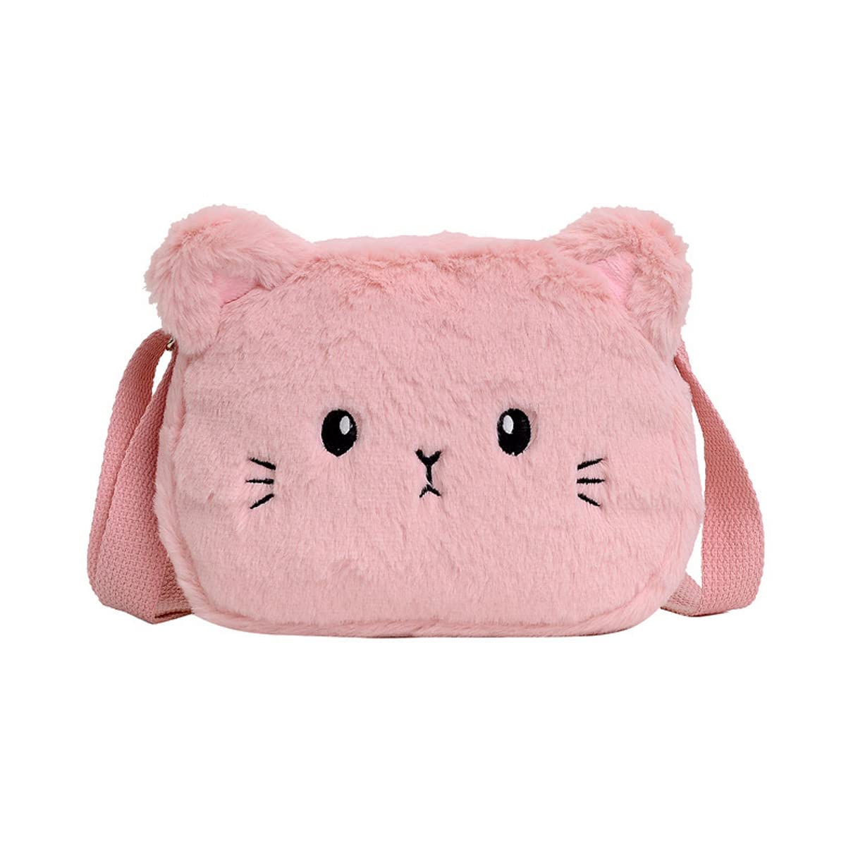 Cute Plush Crossbody Bag for Women & Girls - Adorable Mini Shoulder Bag, Perfect Birthday & Christmas Gift (Pink) | Ideal for Daily Use, Travel, Shopping & Parties