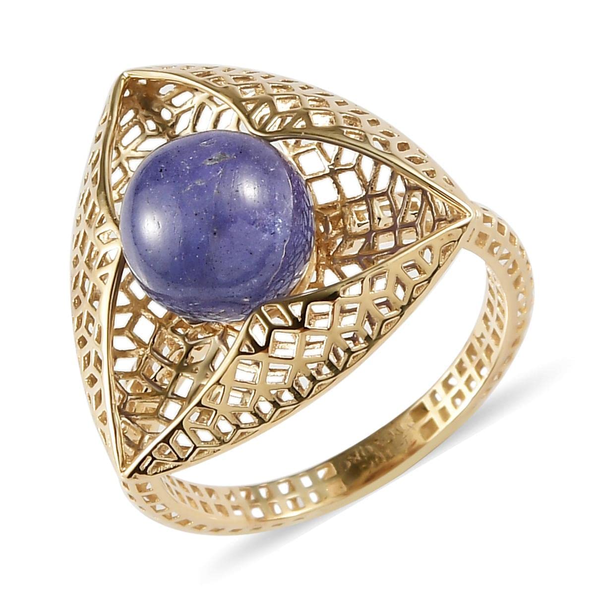 10K Yellow Gold Tanzanite Ring for Women | LUXORO Blue Tanzanite Jewelry | Wedding, Engagement, Promise, Anniversary & Graduation Gift (2.75 Ct) – Perfect for Special Occasions & Everyday Elegance