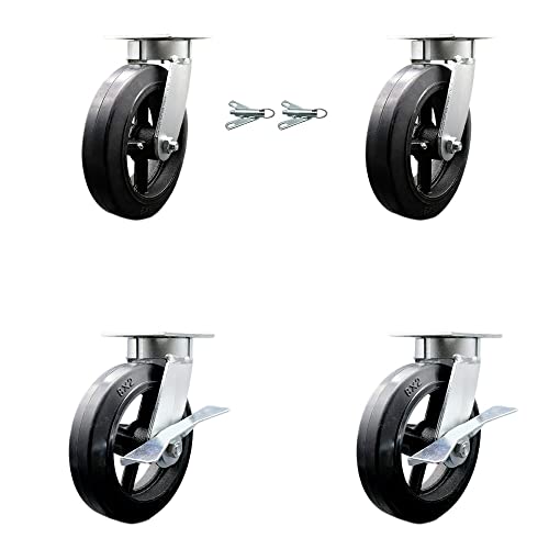 4 Swivel w/2 Brakes & 2 Swivel Locks