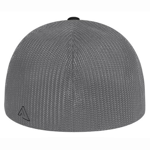 Pacific Headwear Fenton Black/Graphite Flex Fit Baseball Cap 404M BKGR - Adjustable Stretch Fit, Unisex Casual Hat for Men & Women - Perfect for Outdoor Sports, Hiking, and Everyday Wear