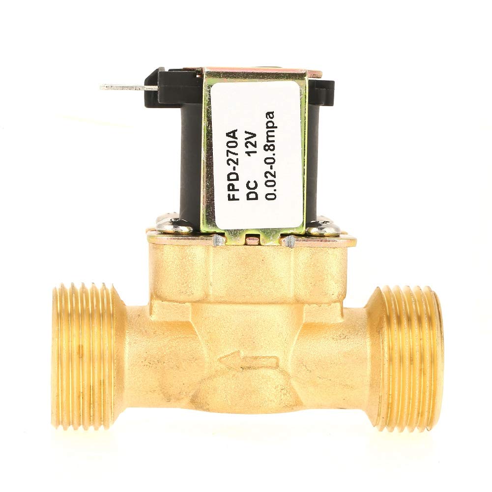 1Pc DC12V Electric Magnetic Solenoid Valve, Normally Closed G3/4 for Gas & Air - Perfect for HVAC Systems, Industrial Automation & Water Control Applications