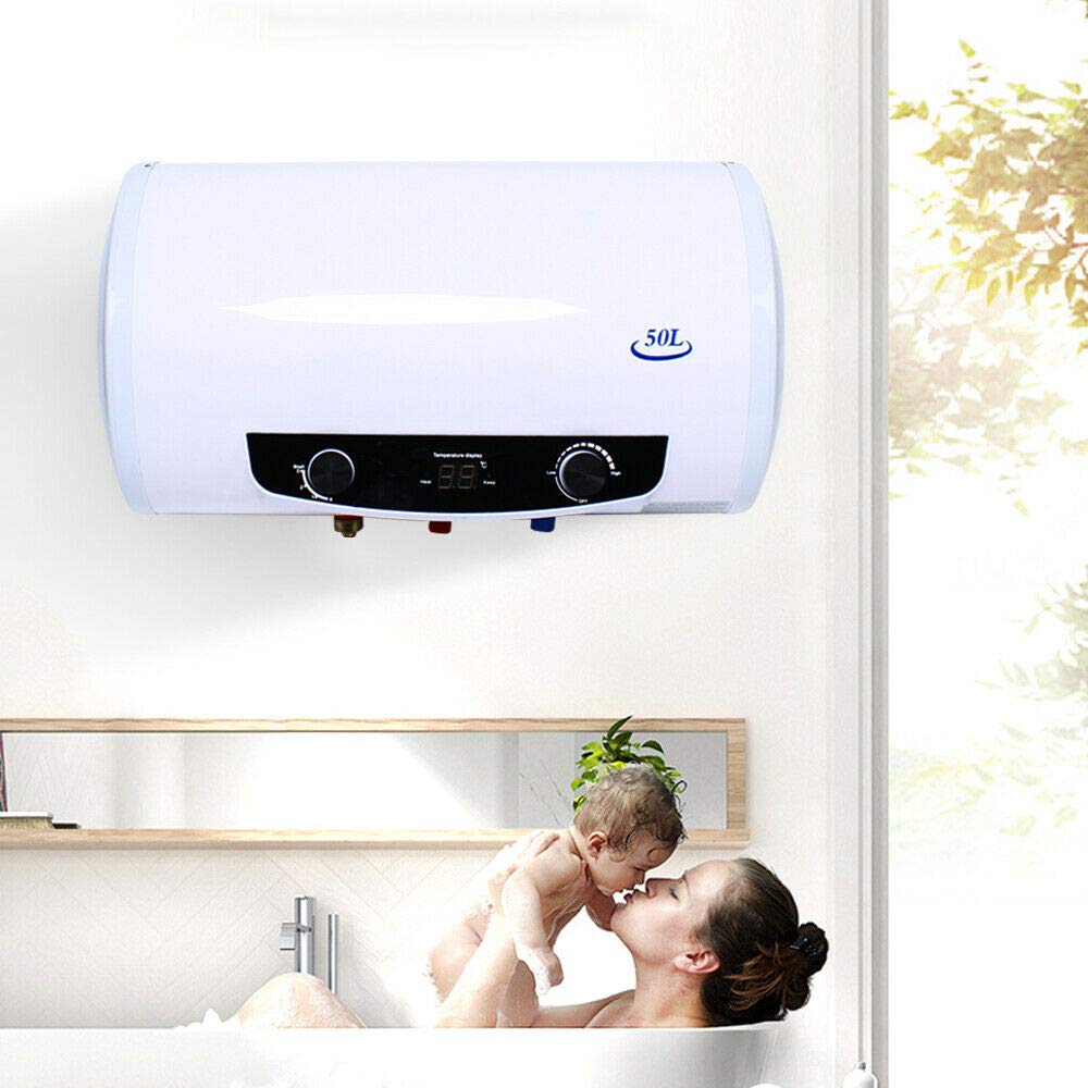 50L Electric Tank Water Heater with LED Display - Energy Efficient Residential & Commercial Water Heater for Home, House, Bathroom, Shower - Perfect for Instant Hot Water in Apartments, Hotels, and Small Businesses