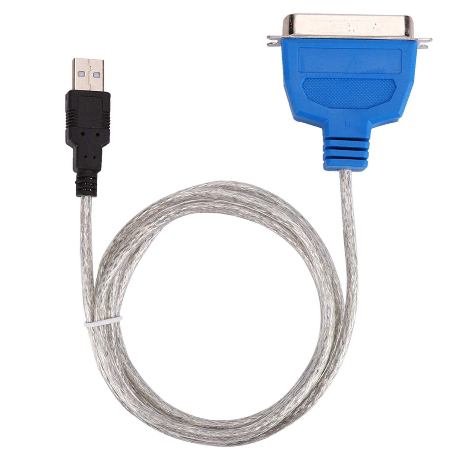 Socobeta USB to Parallel Port Cable Adapter - 1.5m/4.9ft Printer Cable with Anti-Interference Technology, Compatible with Desktops & Laptops - Perfect for Home Office, Warehouse Label Printing, and Industrial Equipment Connectivity